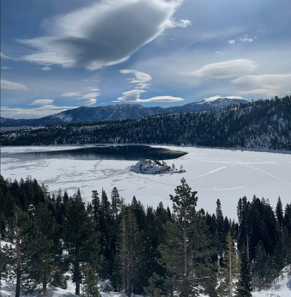 California State Parks shared photos of the unusual weather occurrence on social media