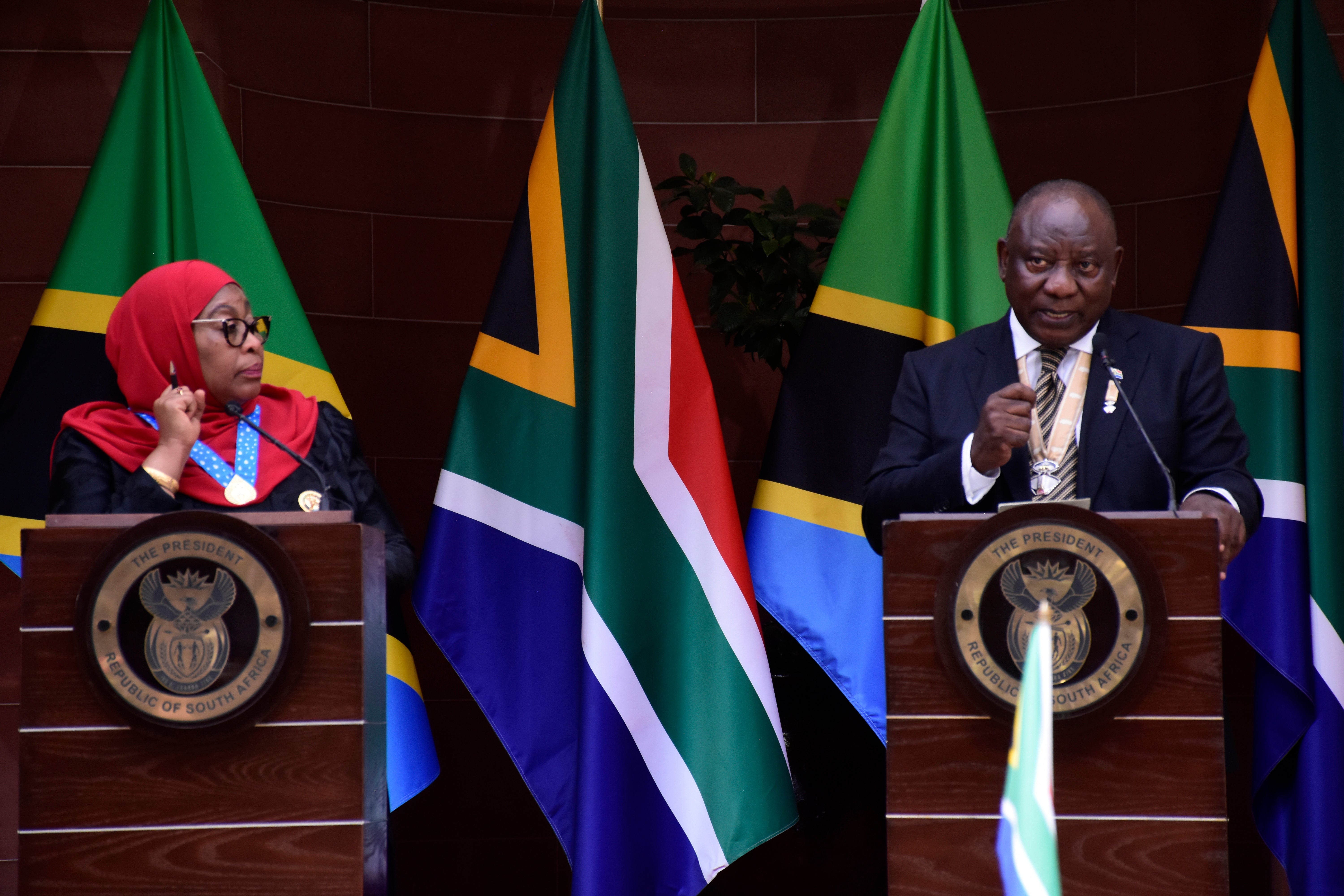 South Africa Tanzania President Visits