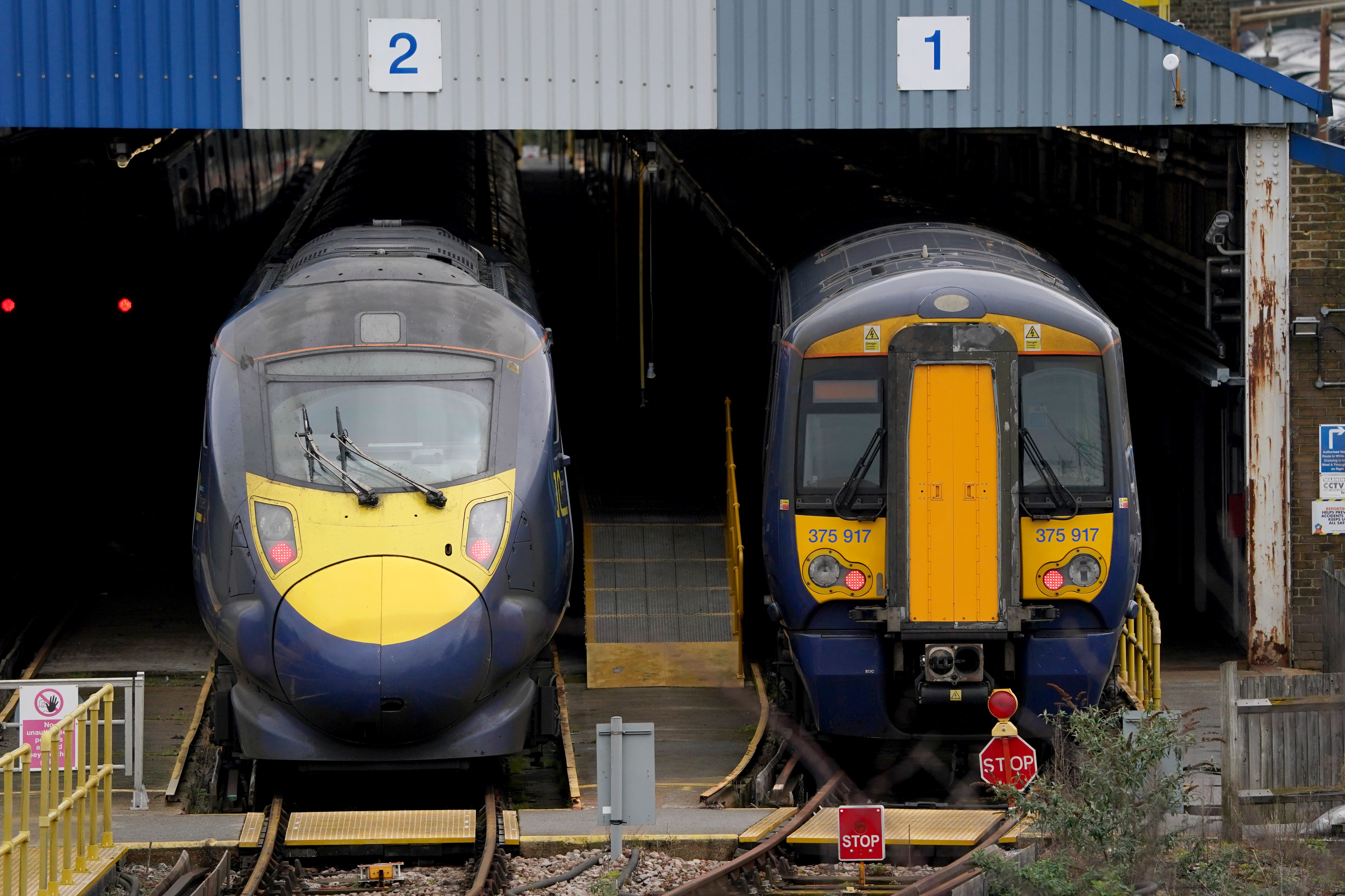 Commuters are being warned that trains will stop running much earlier than normal on Thursday due to strikes (Gareth Fuller/PA)