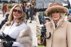 Carol Vorderman and Camilla among stylish celebs at Cheltenham Festival