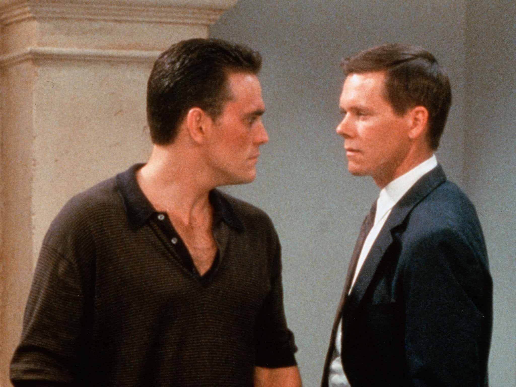 A tryst between the characters portrayed by Matt Dillon and Kevin Bacon was cut