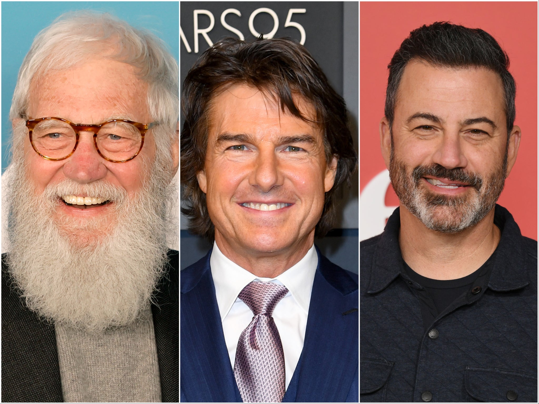 David Letterman, Tom Cruise and Jimmy Kimmel