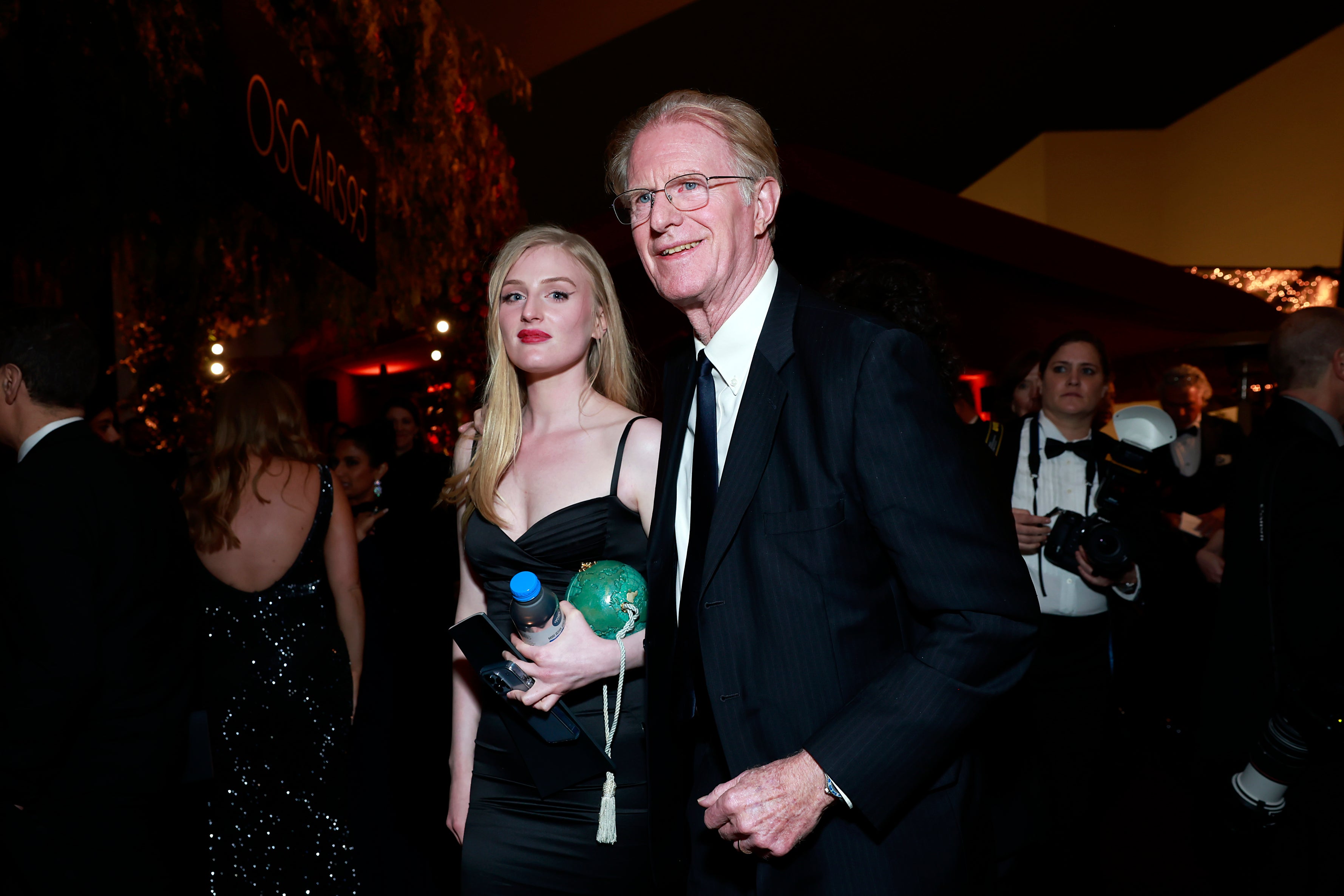 Hayden Carson Begley and her father, Ed Begley Jr, attend the Governors Ball during the 95th Annual Academy Awards at Dolby Theatre on March 12 in Hollywood