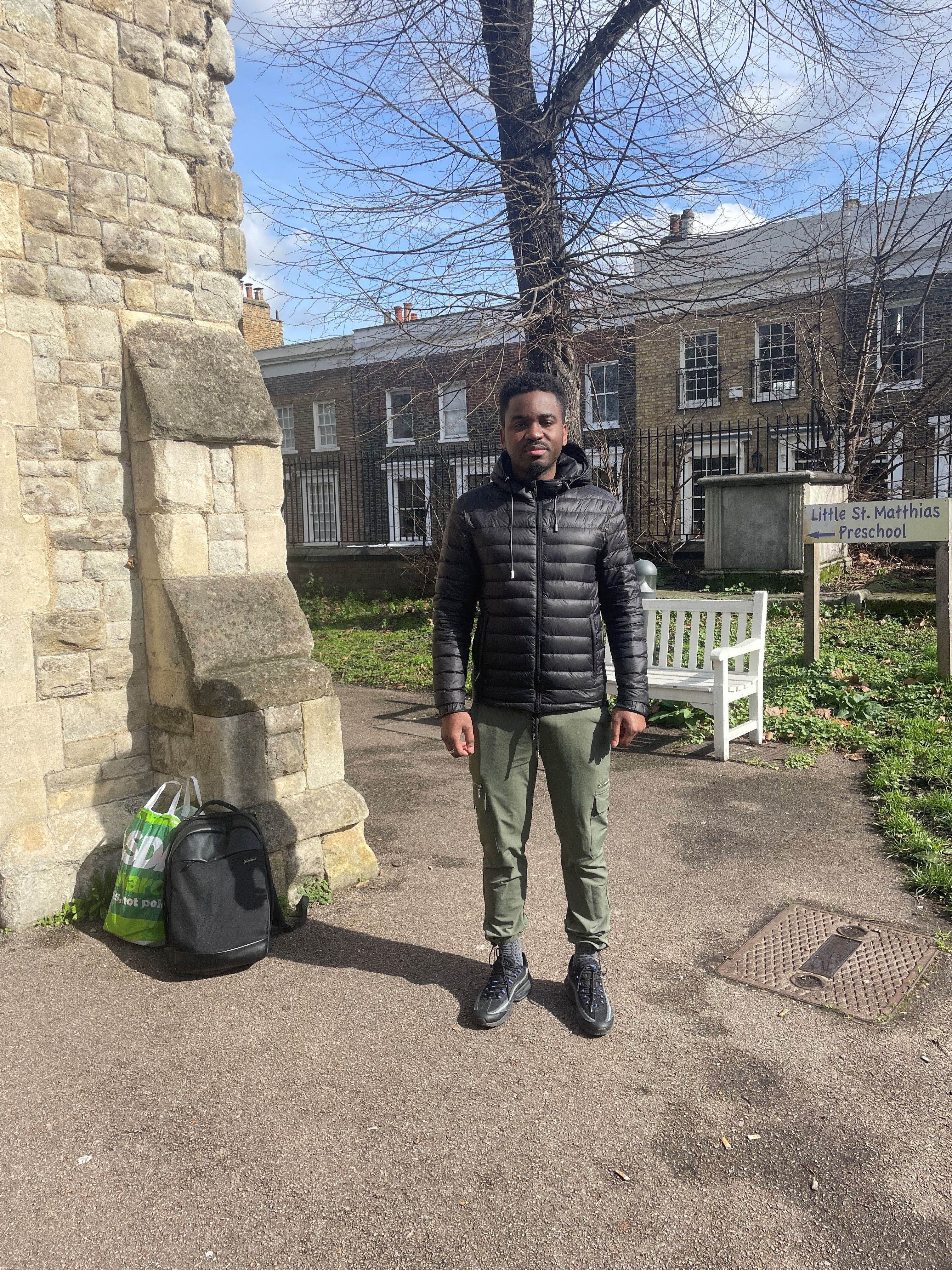 Venancio Neto, who uses the food bank Neighbours in Poplar