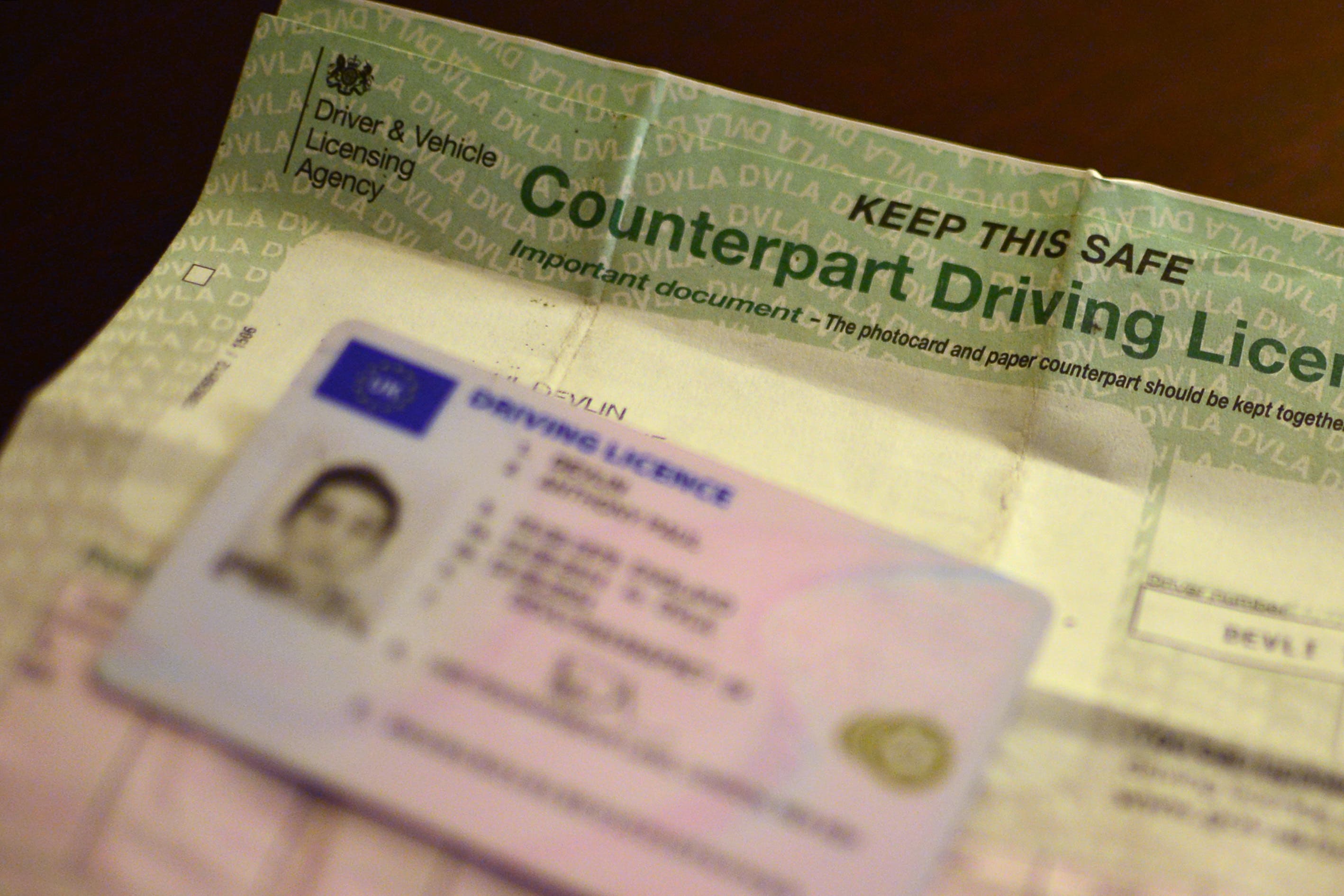 Points are given for driving without due care, drink-driving and speeding