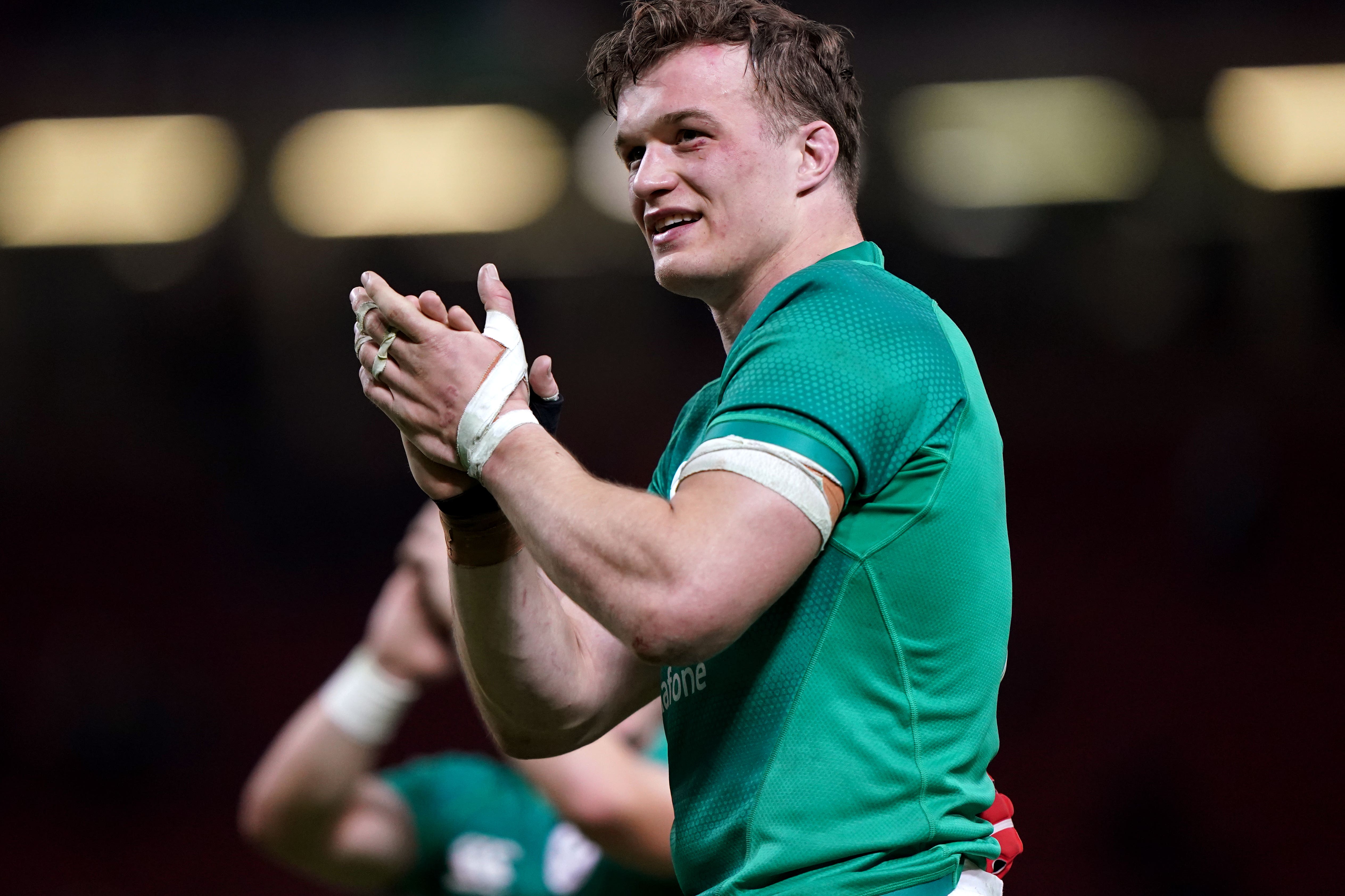 Josh Van Der Flier will win his 50th Ireland cap against England (Joe Giddens/PA)