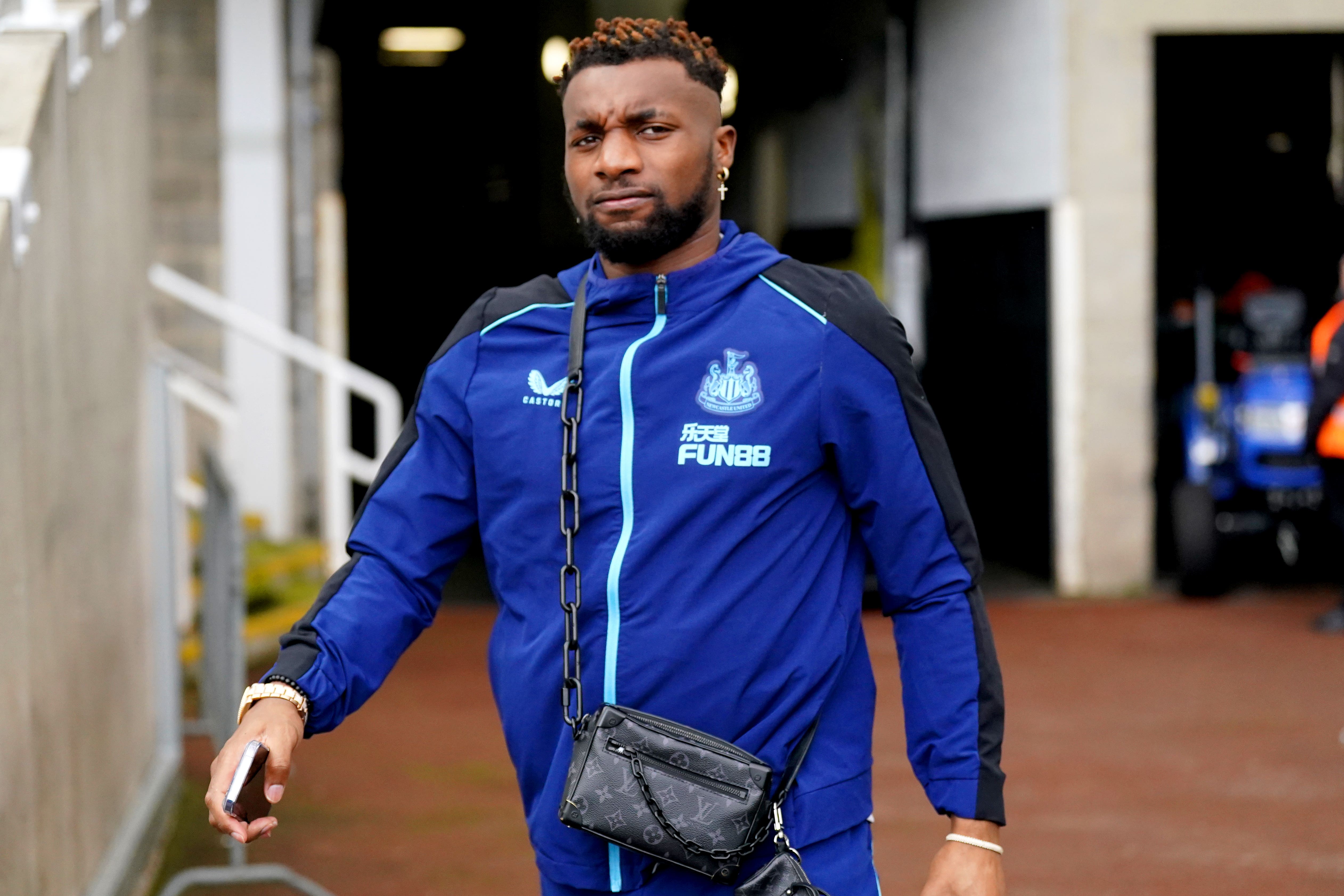 Allan Saint-Maximin was struggling against Forest (Owen Humphreys/PA)