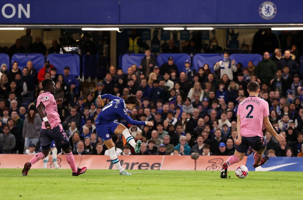 Joao Felix scores Chelsea’s first goal