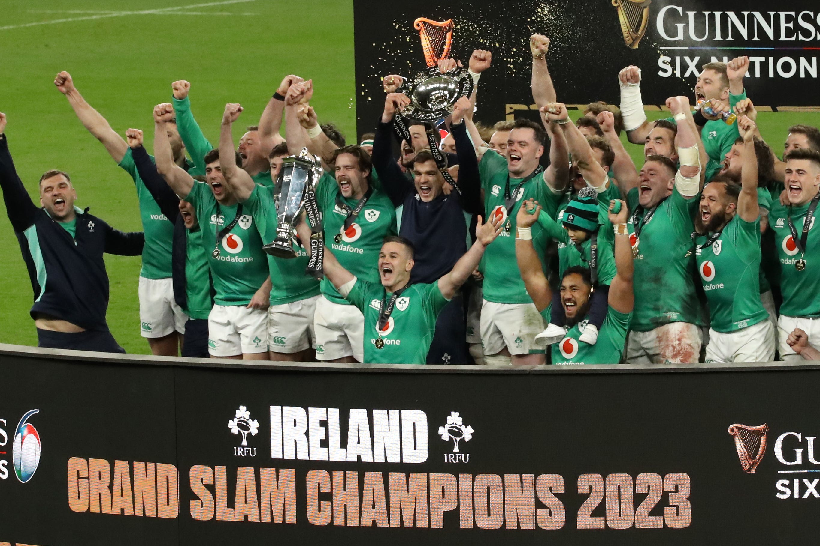 Ireland secured a Six Nations grand slam earlier this year