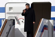 China’s Xi Jinping arrives in Moscow to meet Putin for state visit