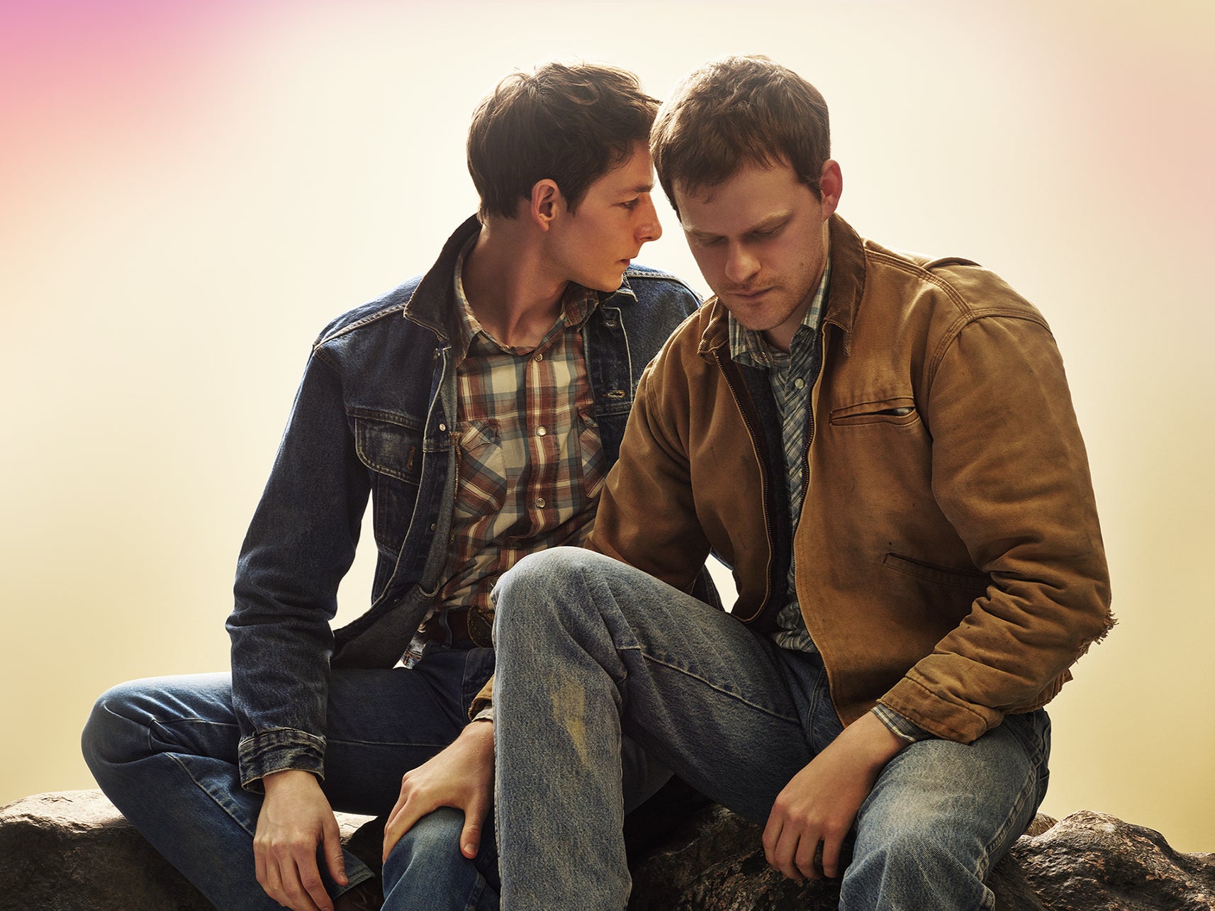 Mike Faist and Lucas Hedges in Brokeback Mountain