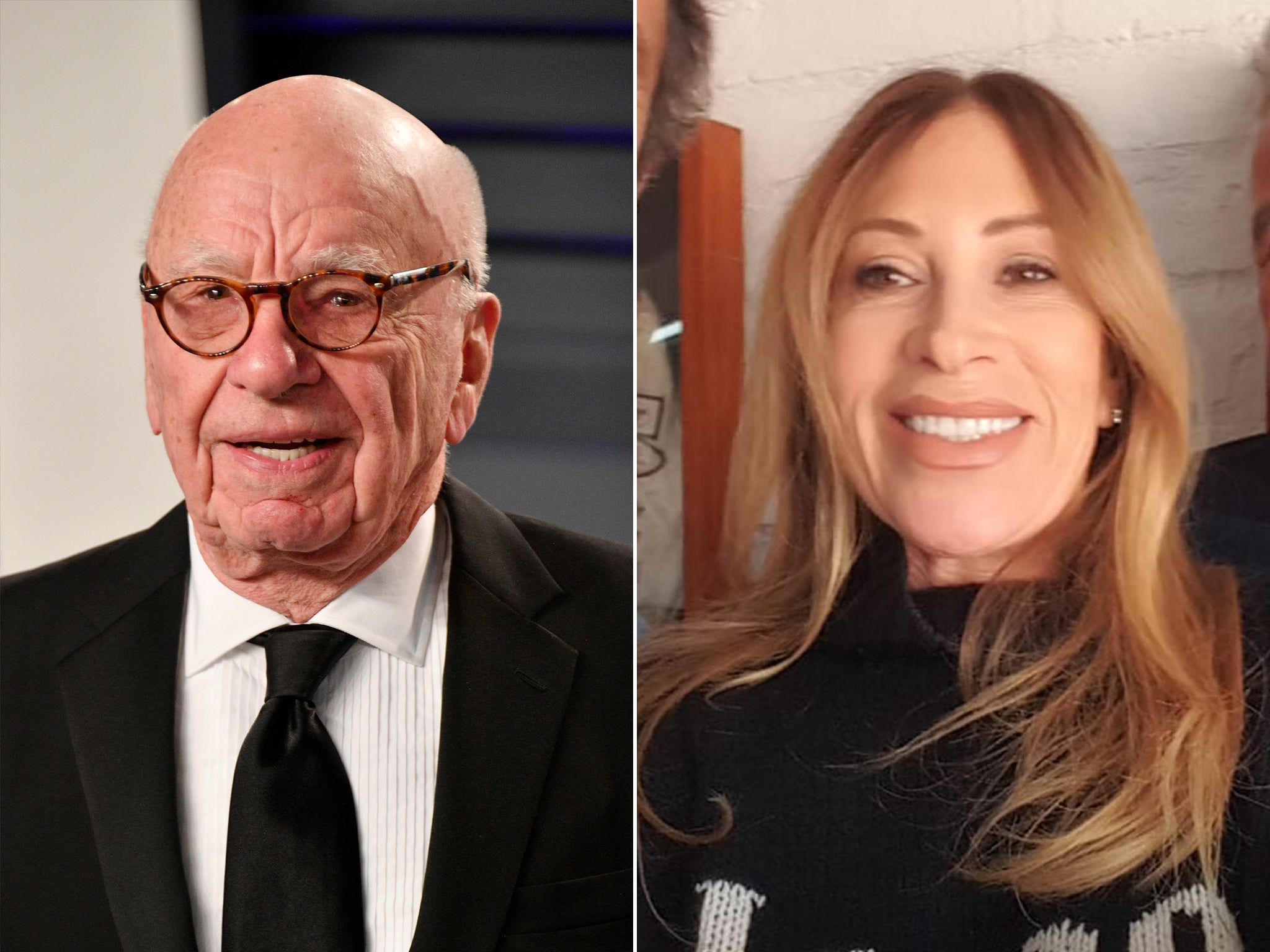 Rupert Murdoch and girlfriend Ann Lesley Smith