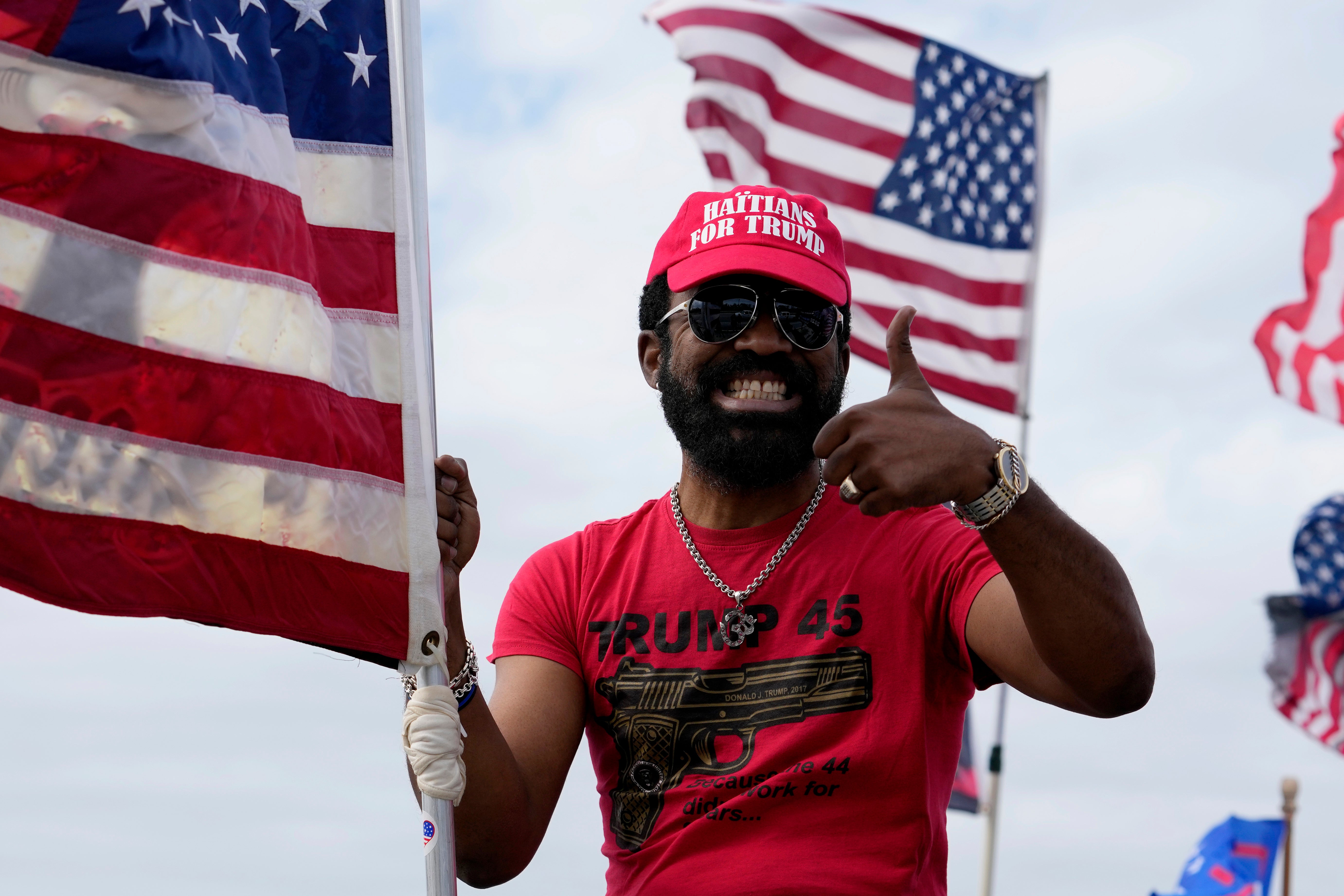 Trump supporters gathered outside his Mar-a-Lago estate on Monday