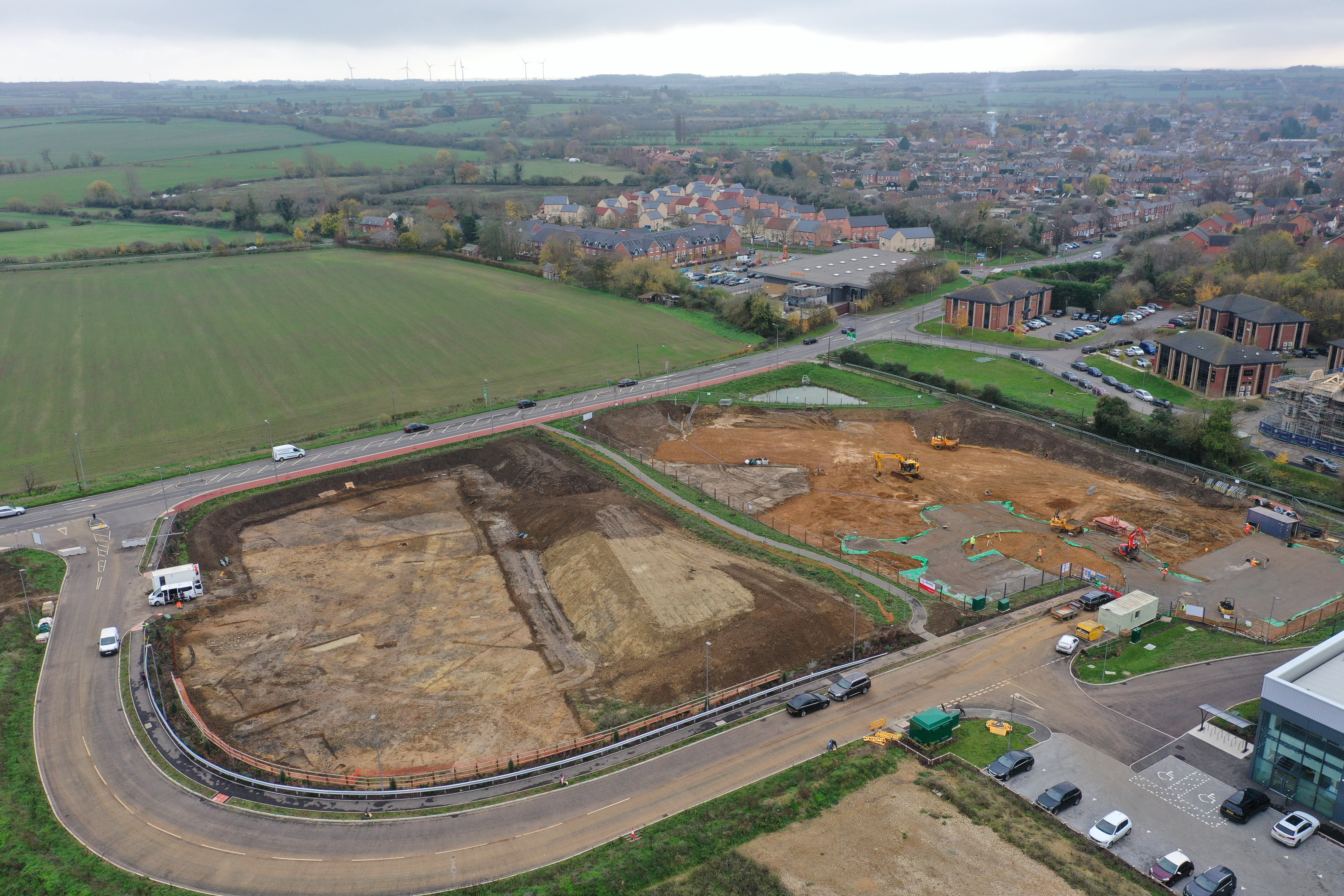 The mosaics were discovered under a site earmarked for a new Aldi store