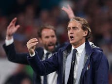 Roberto Mancini echoes Gareth Southgate complaint about homegrown talent