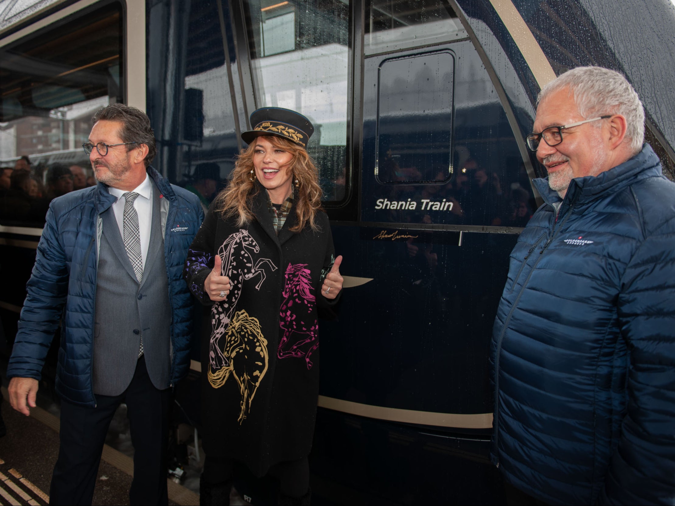 Shania Twain with Shania Train