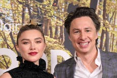 ‘I was his muse’: Florence Pugh discusses working with ex-boyfriend Zach Braff on new film