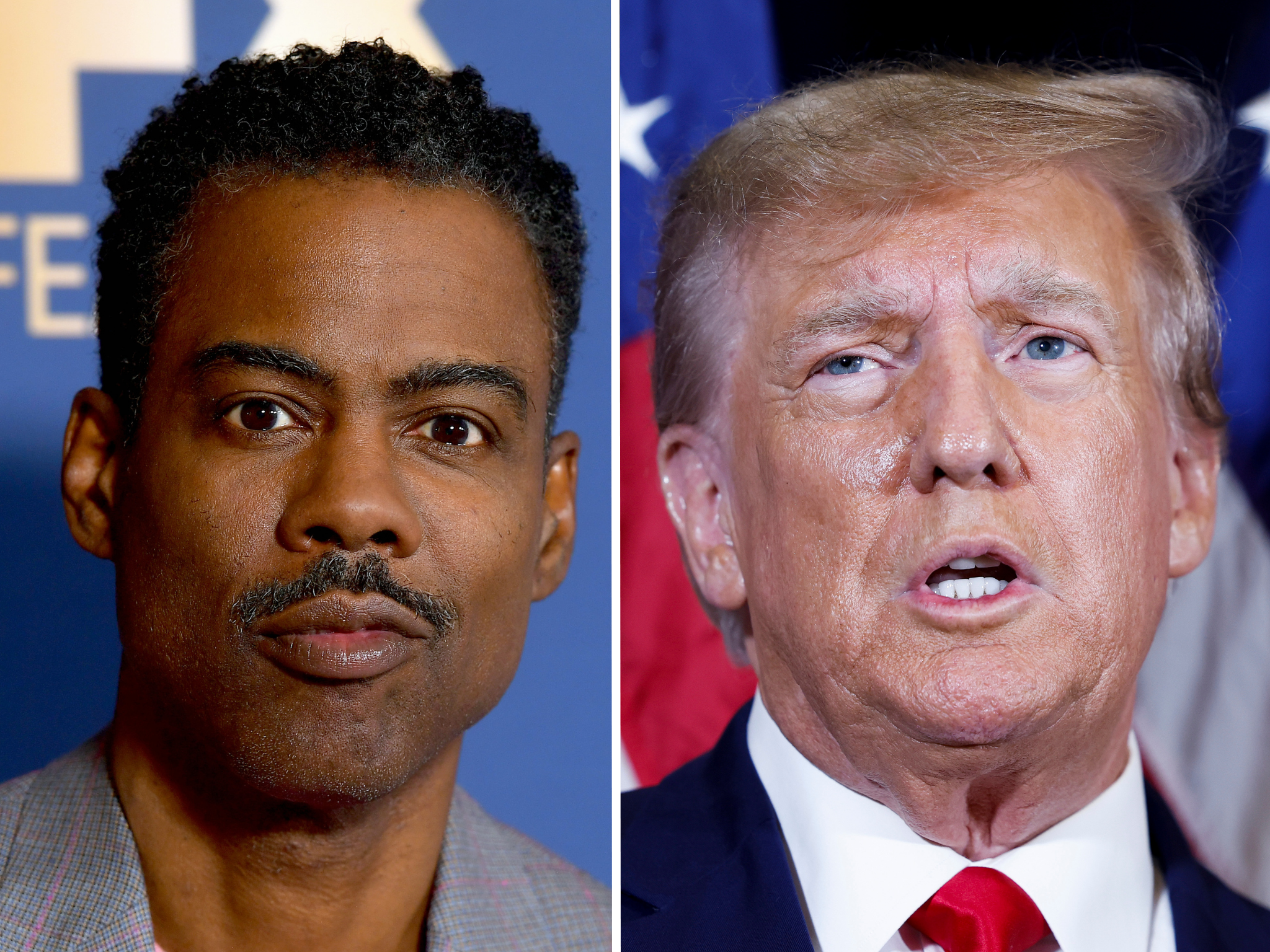 Chris Rock and Donald Trump