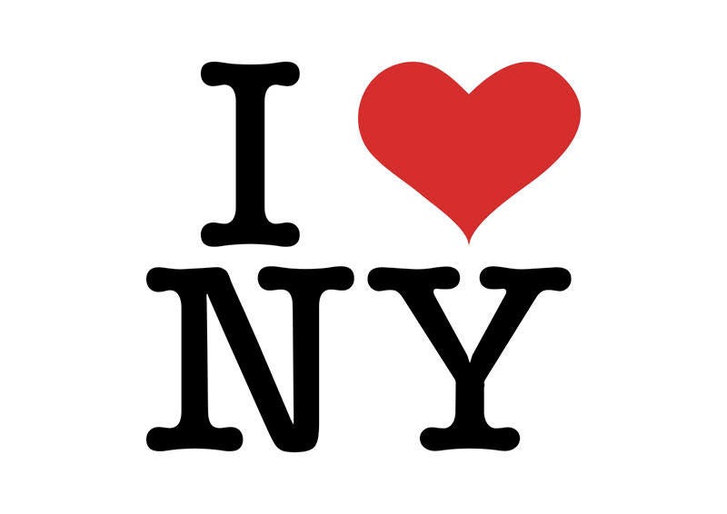 The original logo was designed by Milton Glaser in 1977