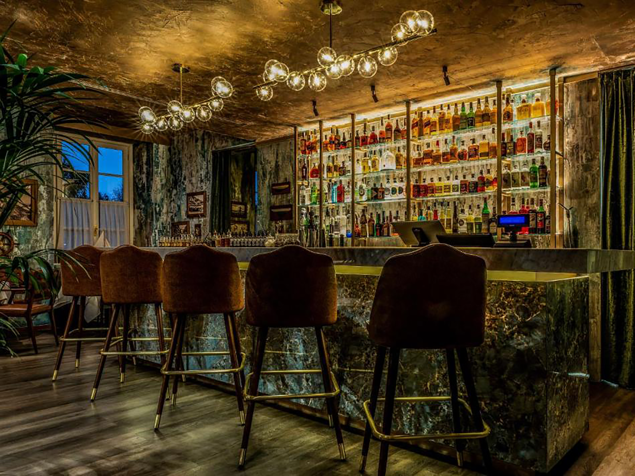 The hotel’s cocktail bar is the perfect place to end a long day (or start a long evening)