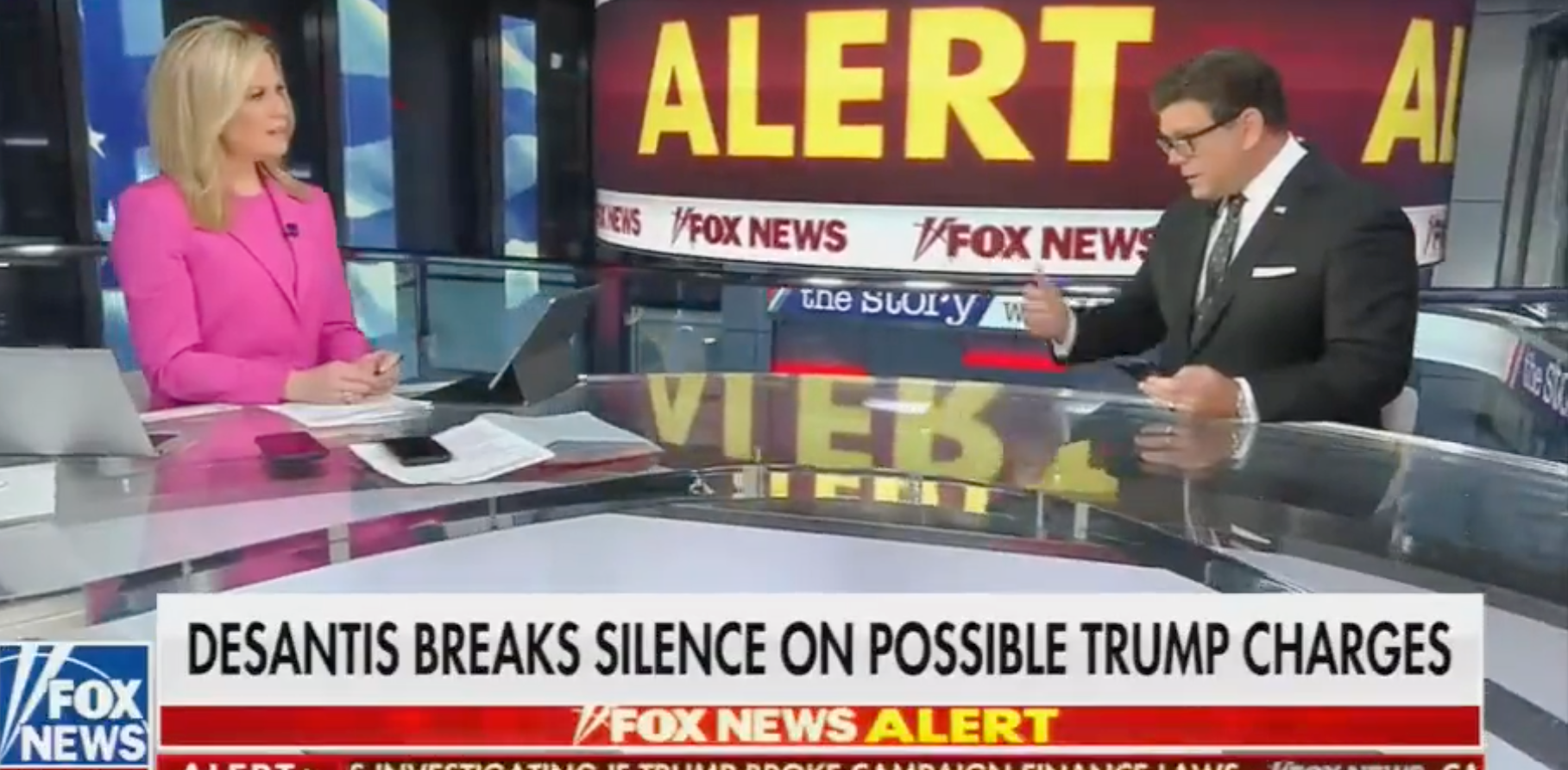 ‘Oh good lord’: Fox News hosts stunned as Trump launches lewd attack on DeSantis over indictment
