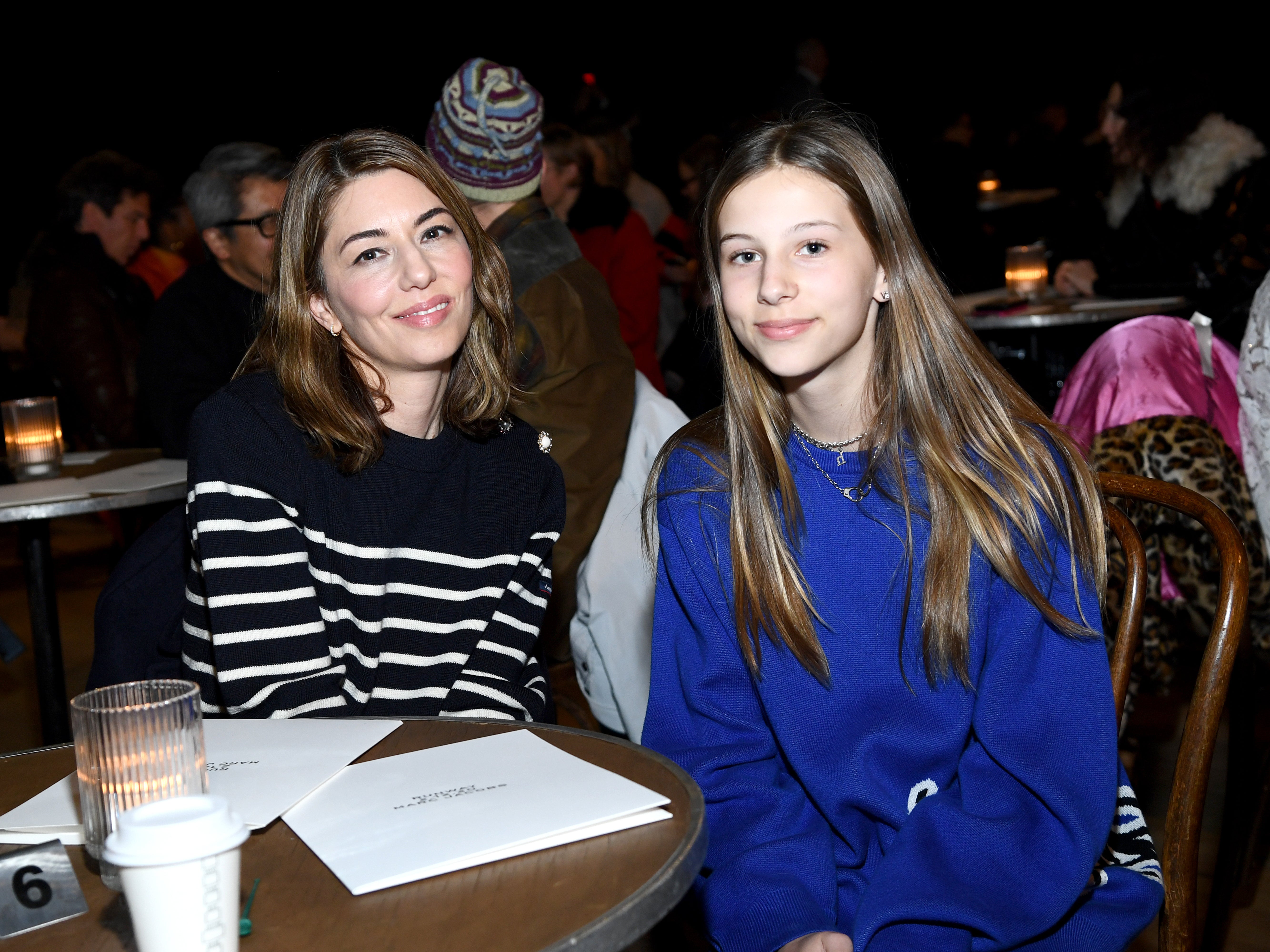 Sophia Coppola with her daugher, Romy