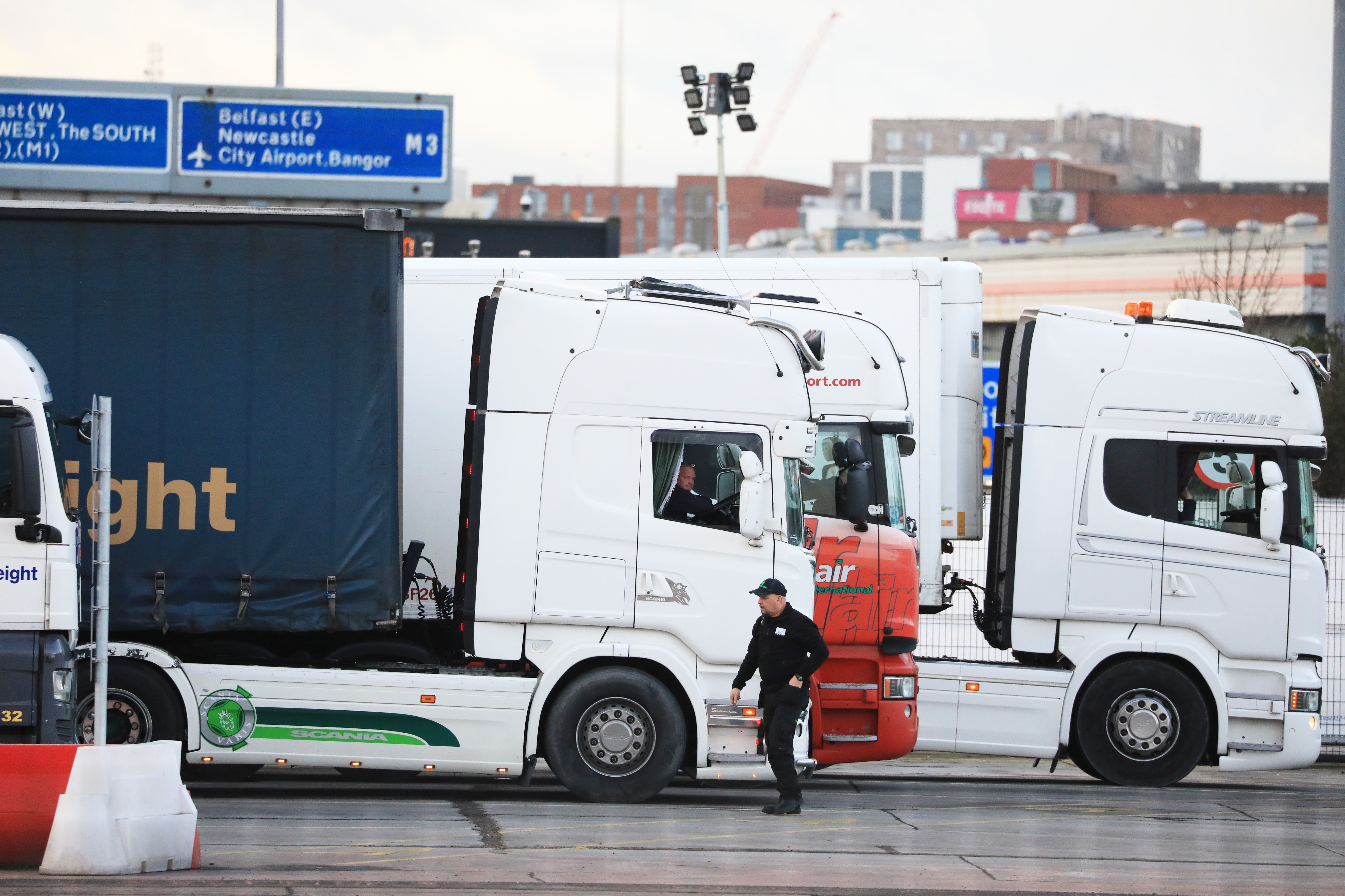 The UK and EU have now agreed the Windsor Framework as a way to cut the red tape caused by the existing arrangement (Peter Morrison/PA)