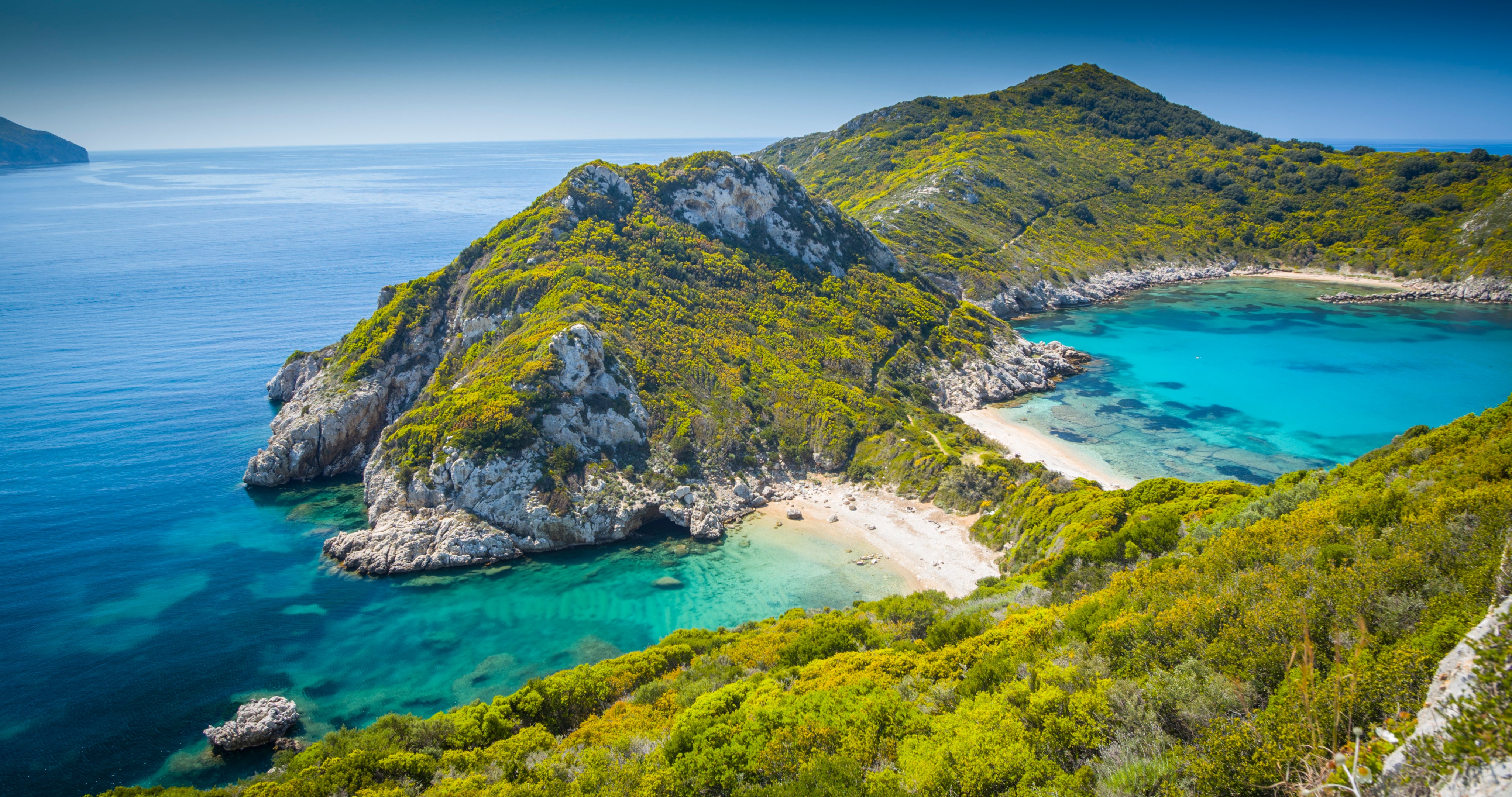 Porto Timini beach in Corfu