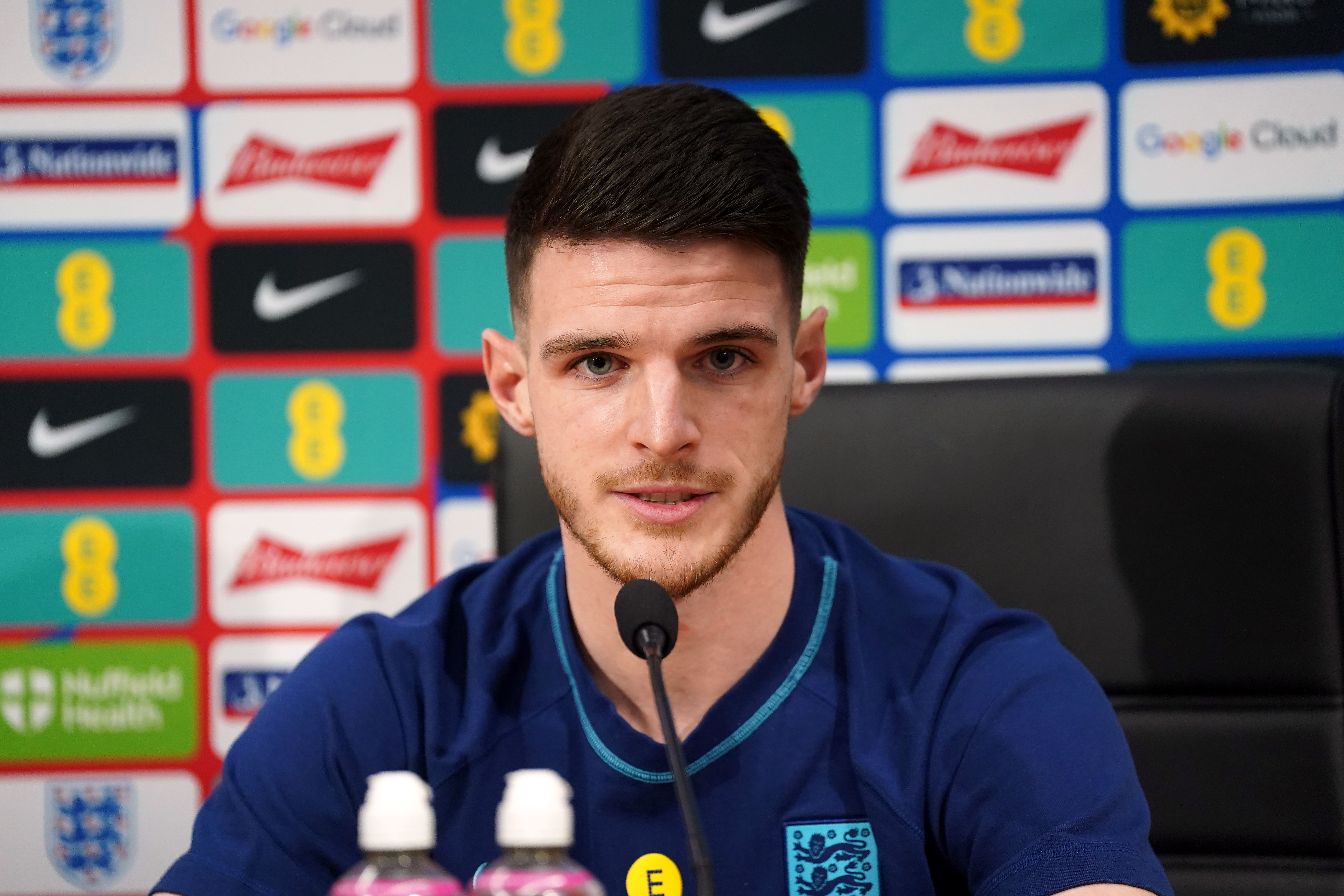 Declan Rice said watching Italy lift the Euros was ‘tough to take’