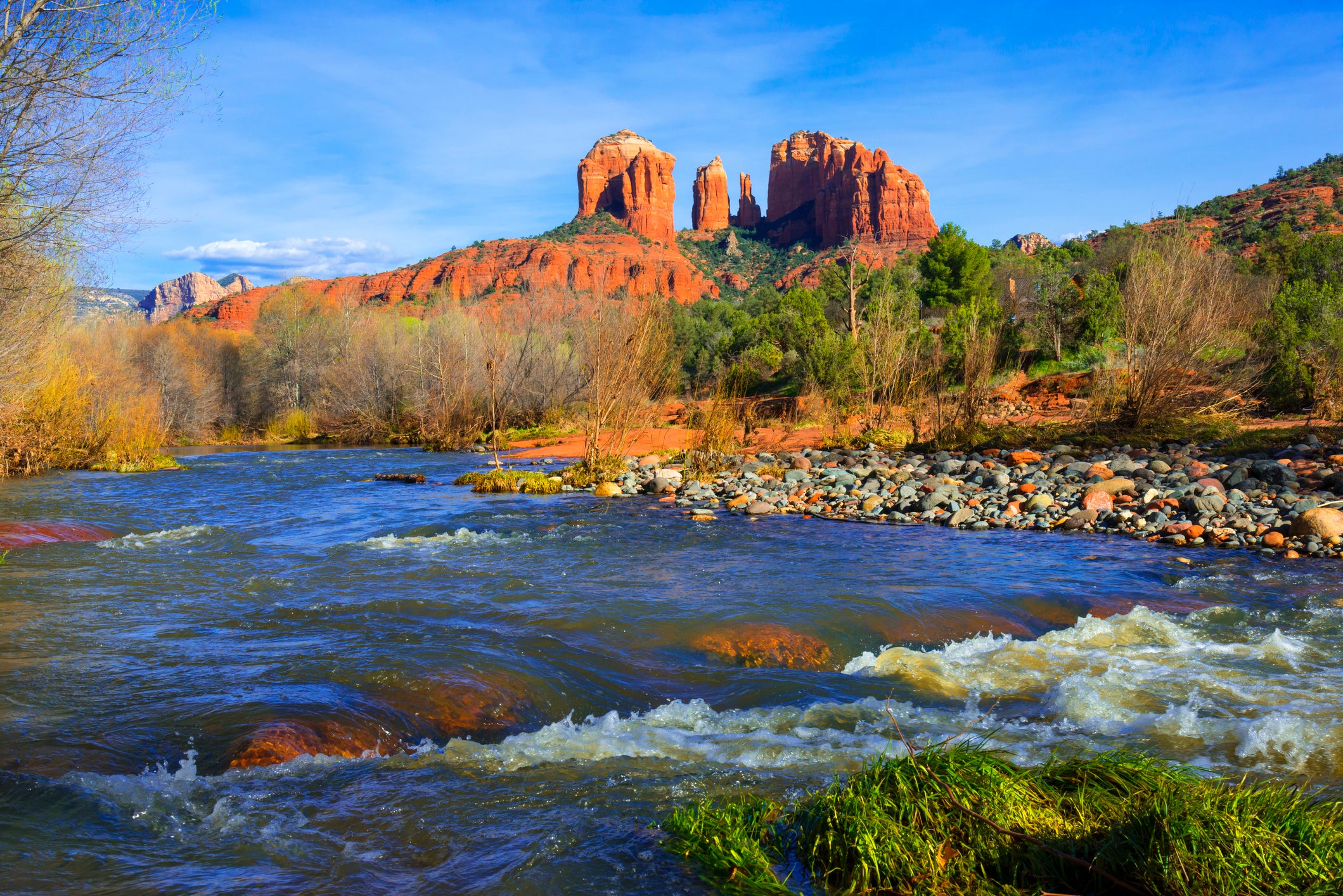 Hike into red-rock wonderlands like Cathedral Rock in Sedona