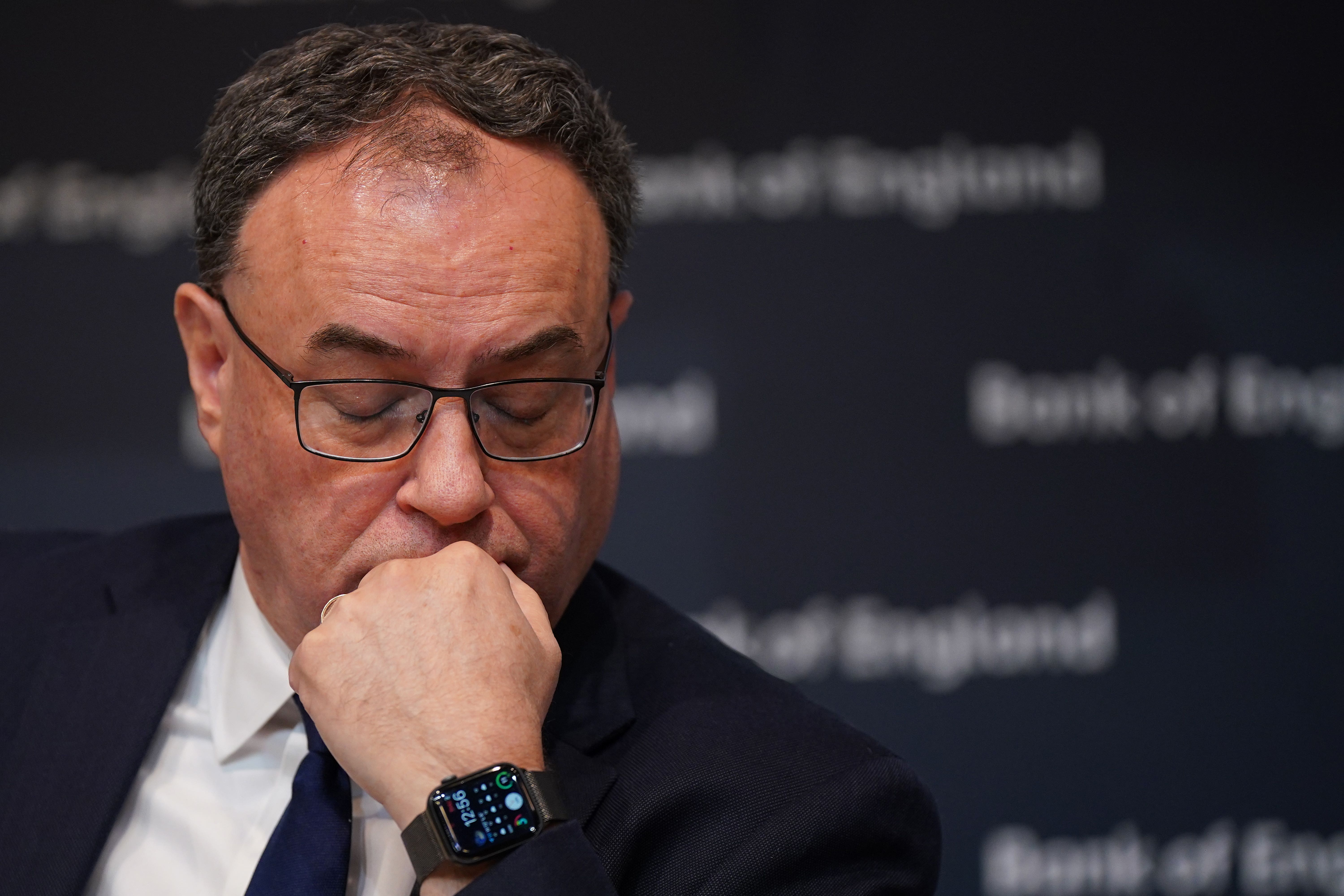 Andrew Bailey and his colleagues had a rosier outlook on the economy on Thursday (Yui Mok/PA)