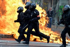 Violent protests and strikes across France amid anger over Macron pension reforms