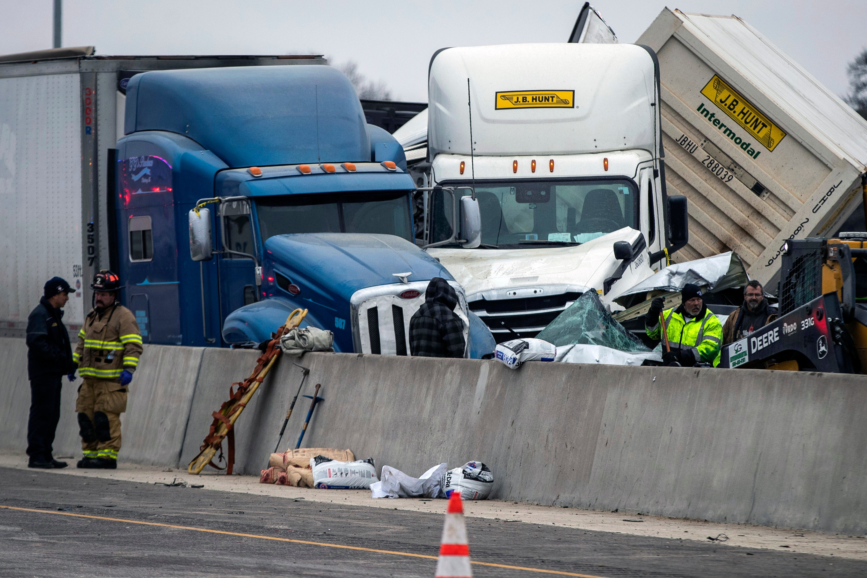 Winter Weather Interstate Pileup