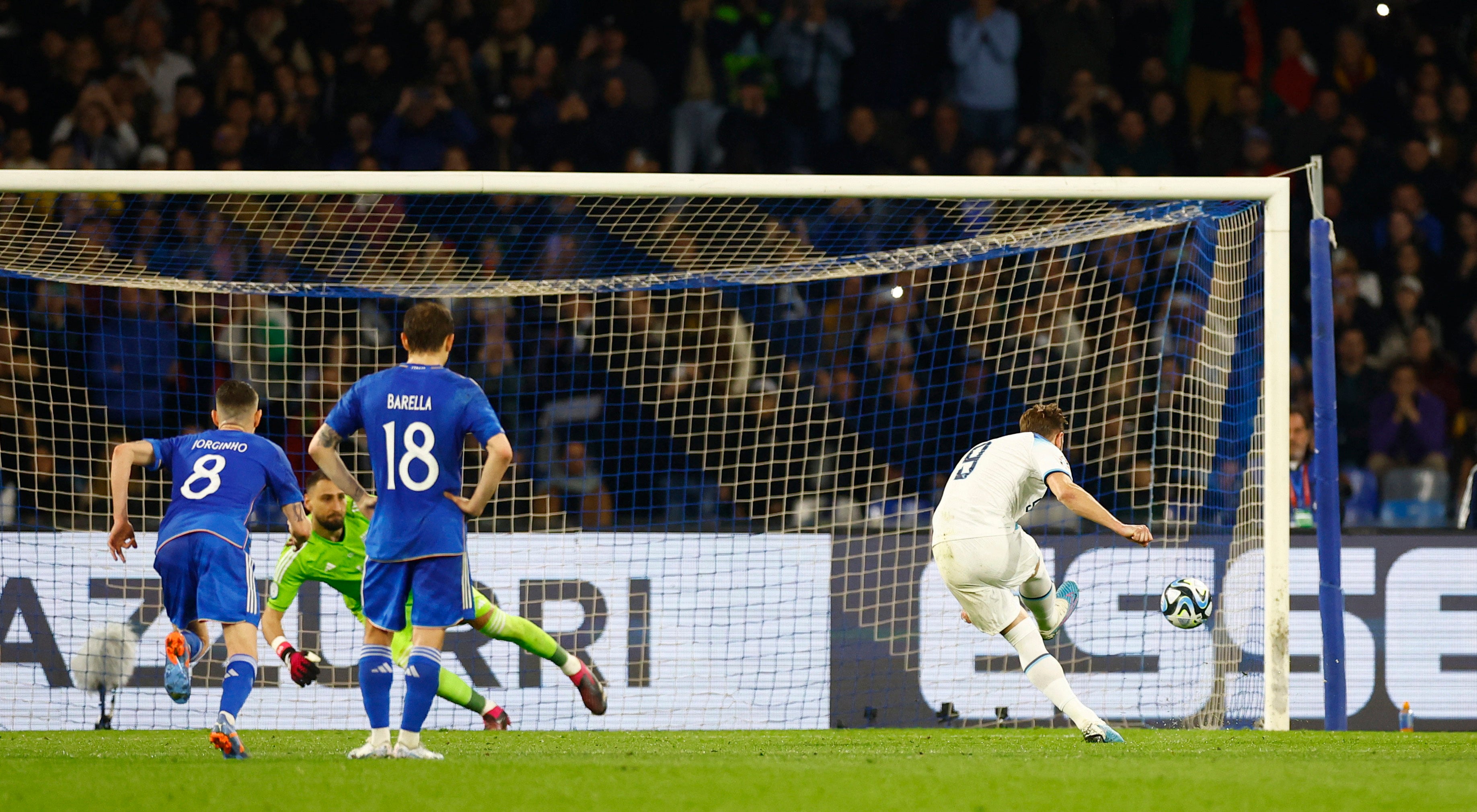 Harry Kane converts from the penalty spot