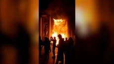 Flames rage after Bordeaux town hall set on fire during French pension reform protests