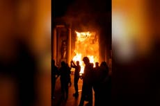 Flames rage after Bordeaux town hall set on fire during French pension reform protests
