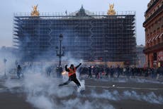 Scattered protests continue as Paris reels from violence