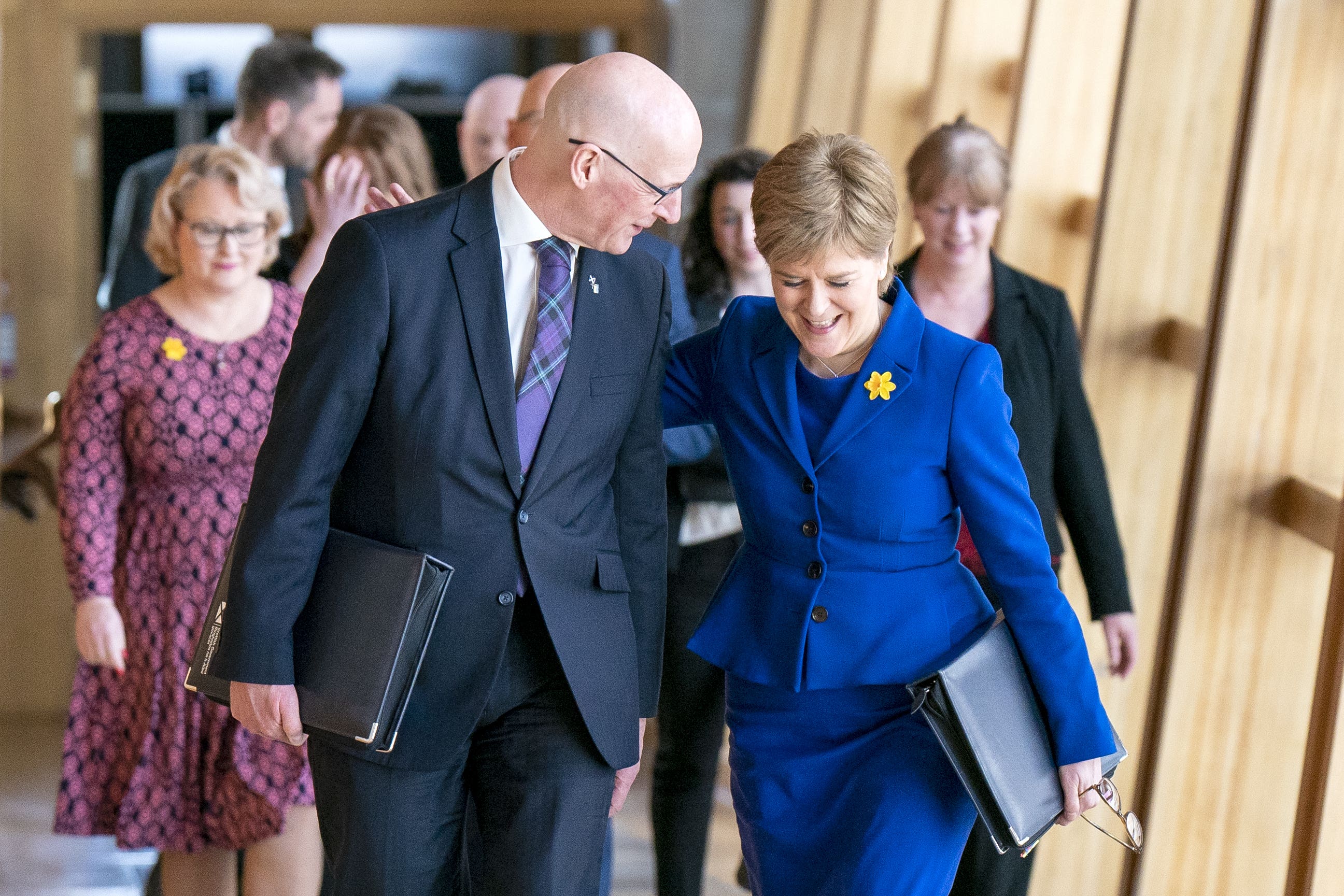 Nicola Sturgeon and John Swinney have a close working relationship (Jane Barlow/PA)