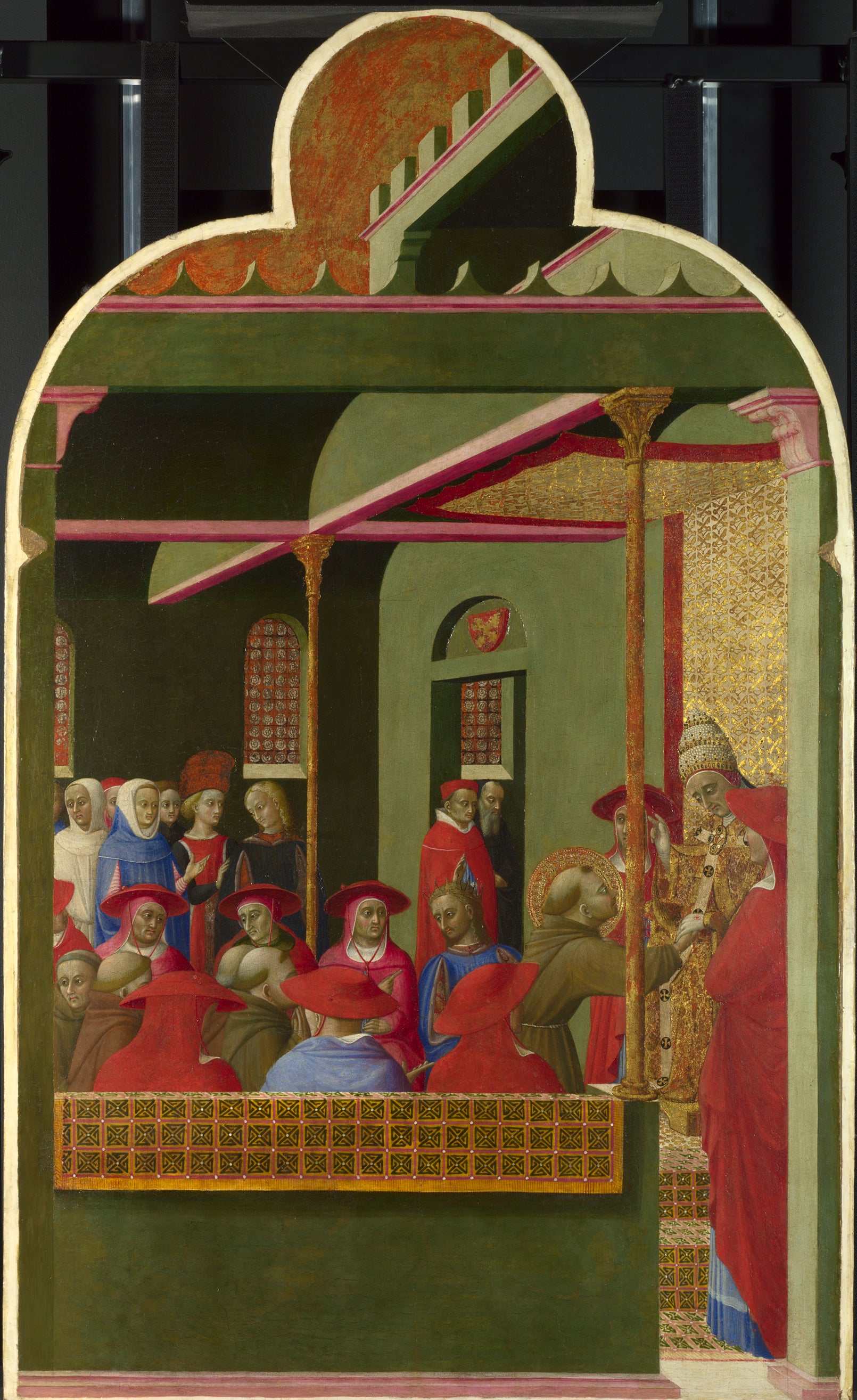 ‘Saint Francis before Pope Honorius III’, Sassetta, 1437-44