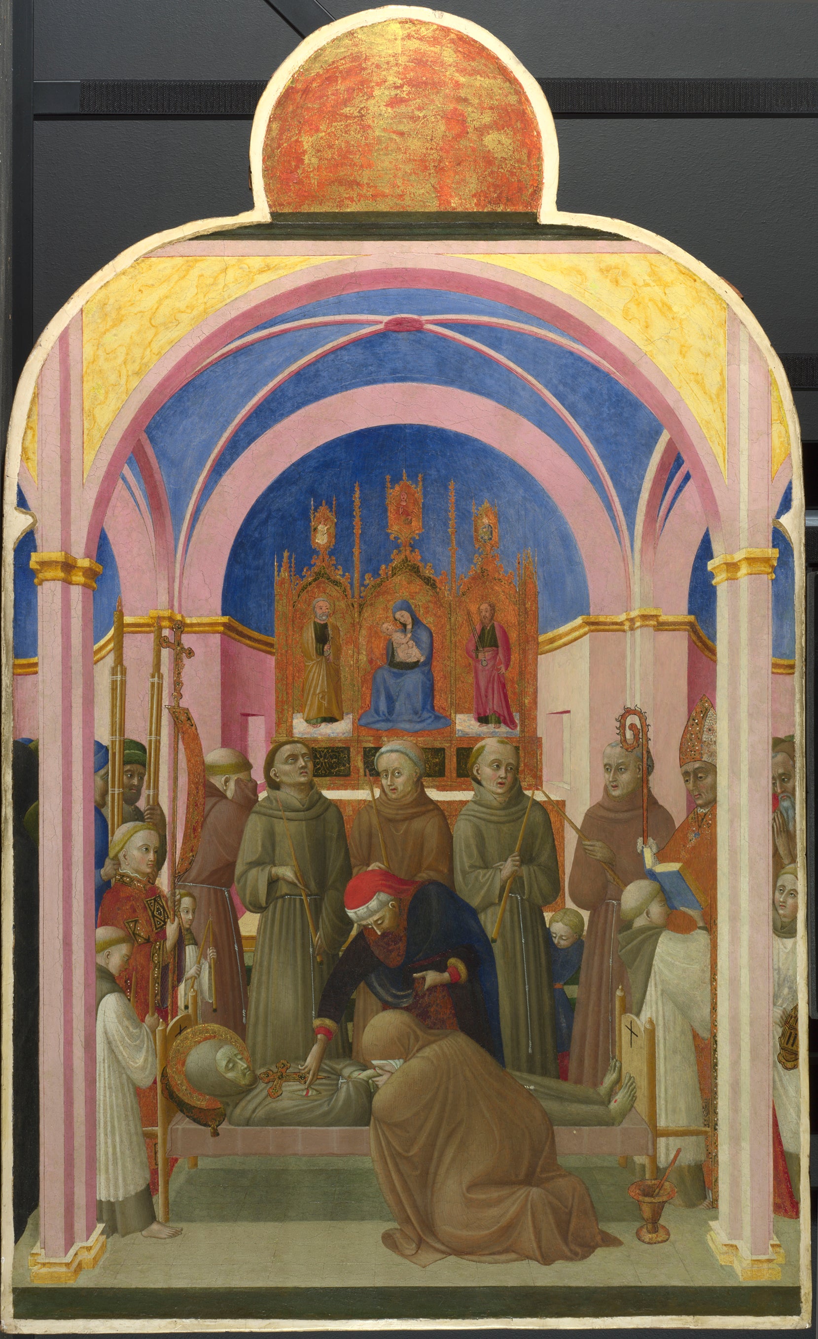 ‘The Funeral of Saint Francis and Verification of the Stigmata’, Sassetta, 1437-44