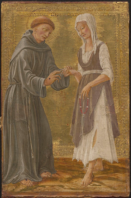 ‘Allegory of Francis and Lady Poverty’, Vecchietta and workshop, circa 1460