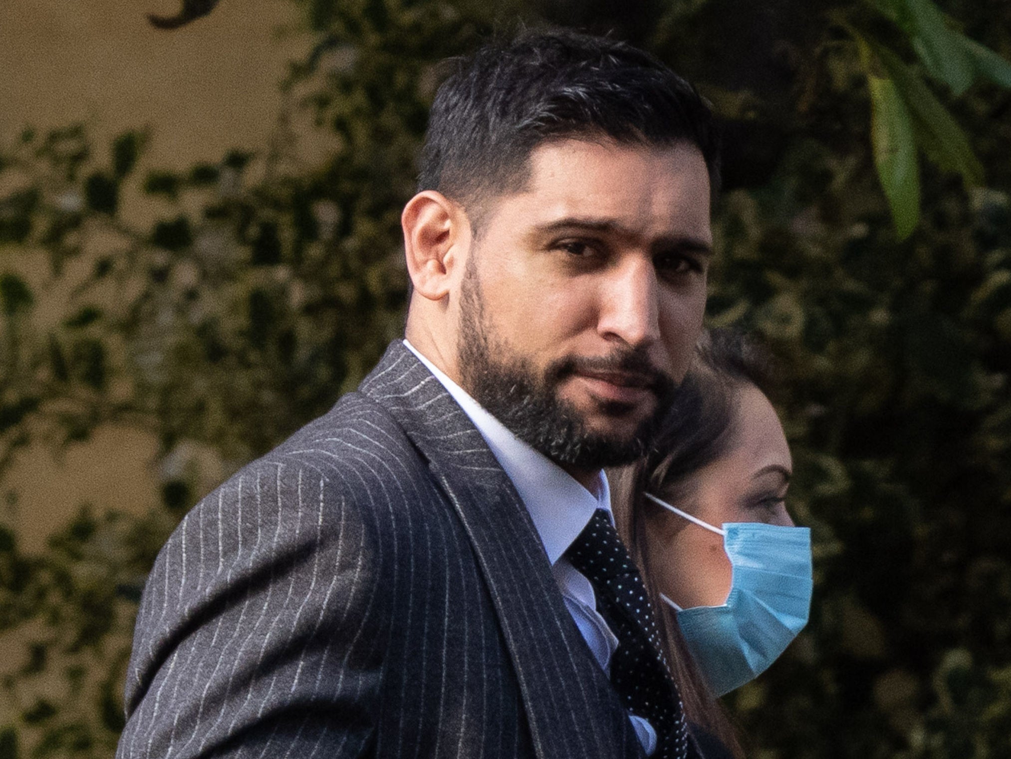 Former world boxing champion Amir Khan arriving at Snaresbrook Crown Court on 14 March