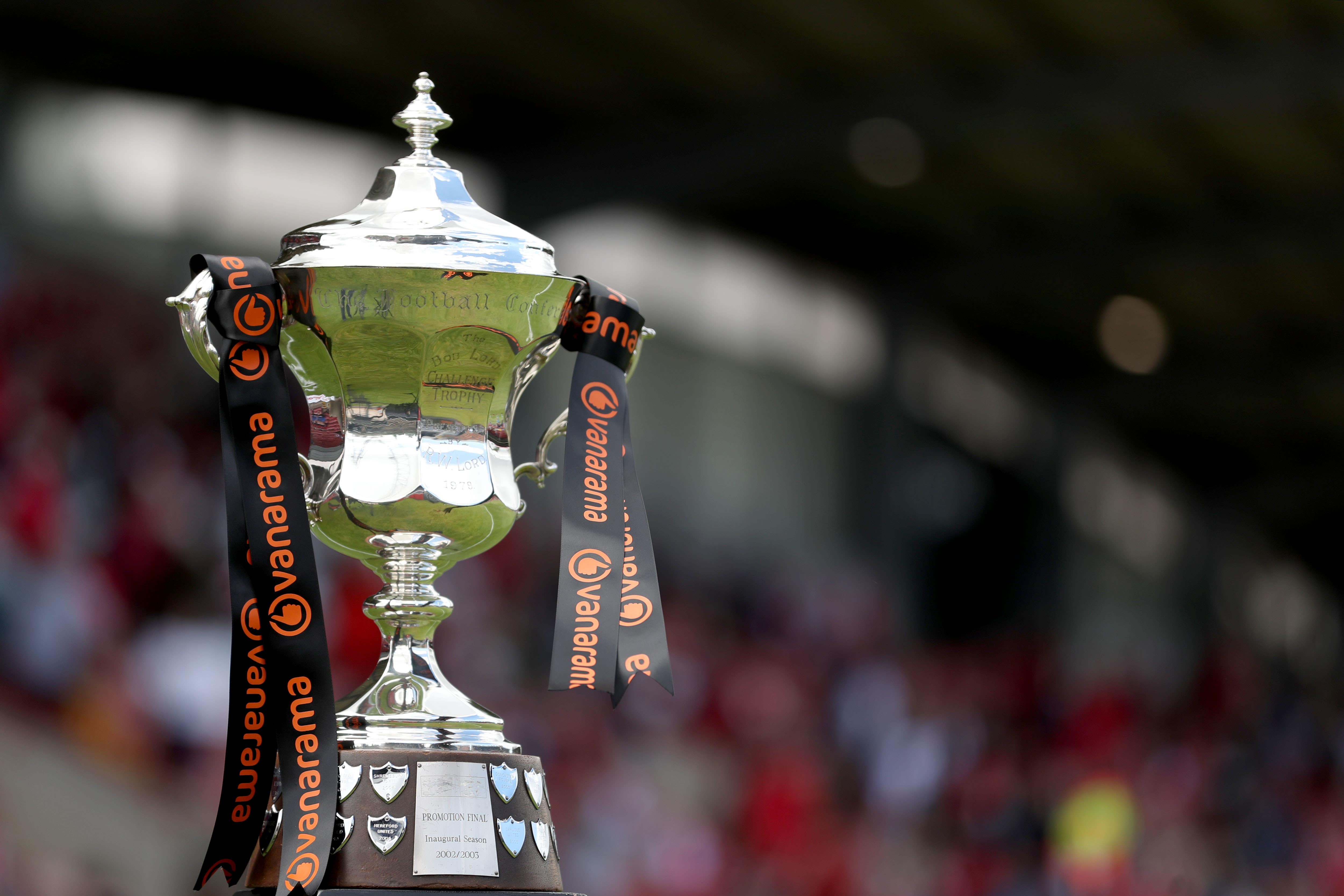 The Vanarama National League promotion final trophy (Bradley Collyer/PA).