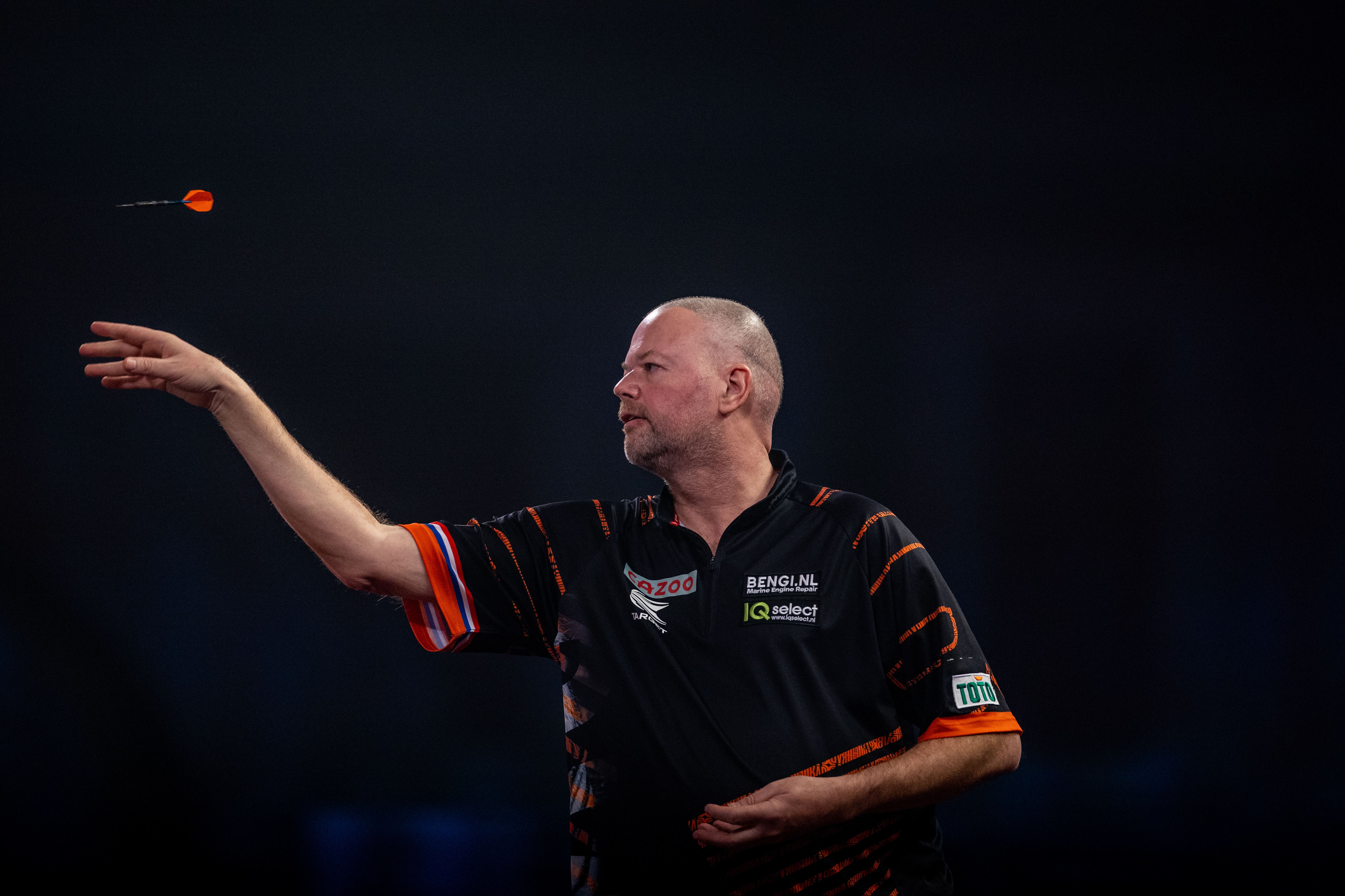 Raymond van Barneveld was victorious against the Czech qualifier Filip Sebesta in Leverkusen (Steven Paston/PA)