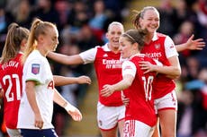 Arsenal thrash rivals Tottenham to boost Women’s Super League title hopes