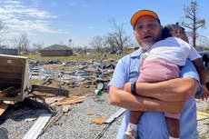 After tornado, harrowing tales of survival in Mississippi