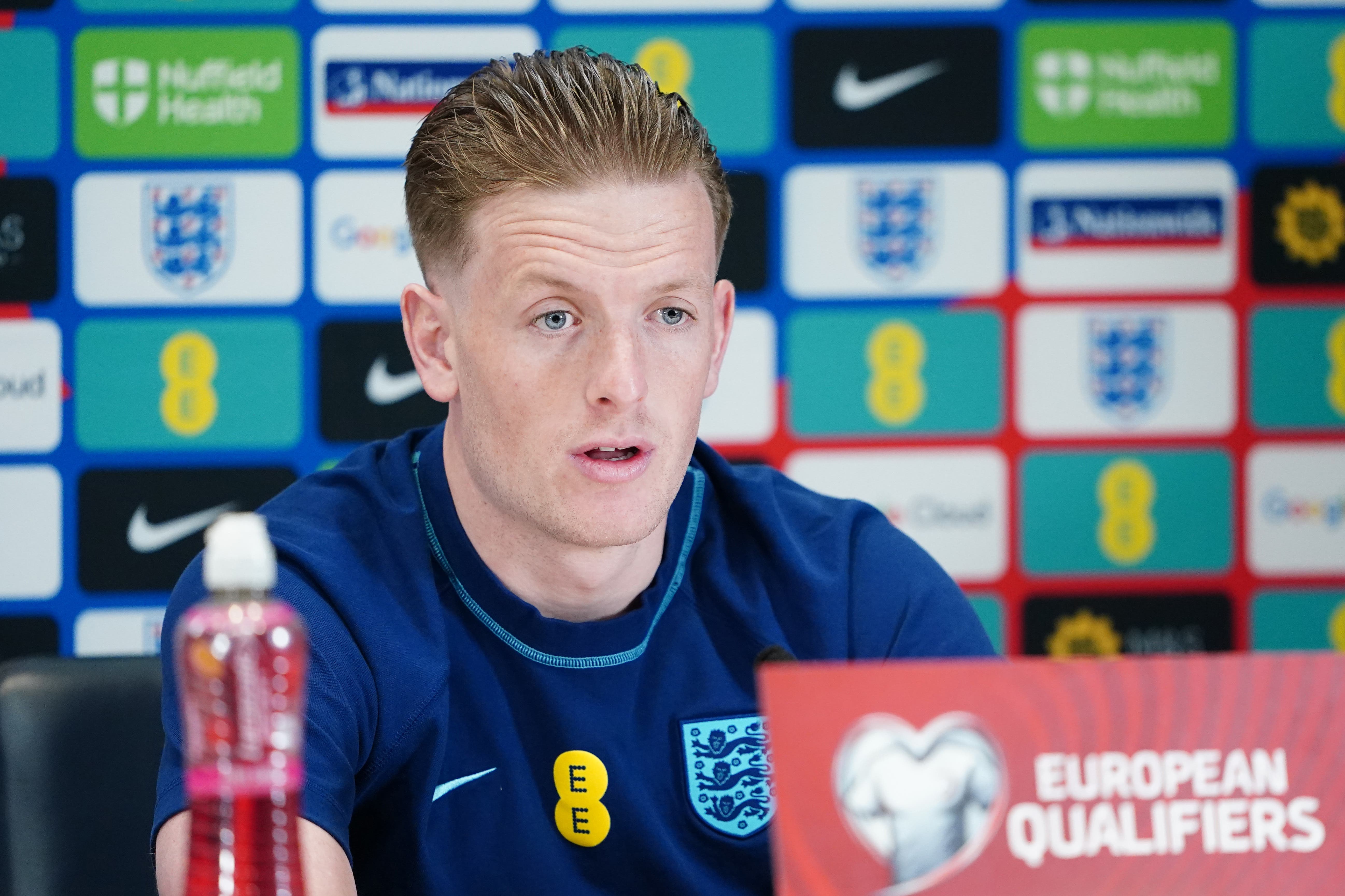 Jordan Pickford has ‘sniffed’ major success – now he wants England to finish the job (Zac Goodwin/PA)