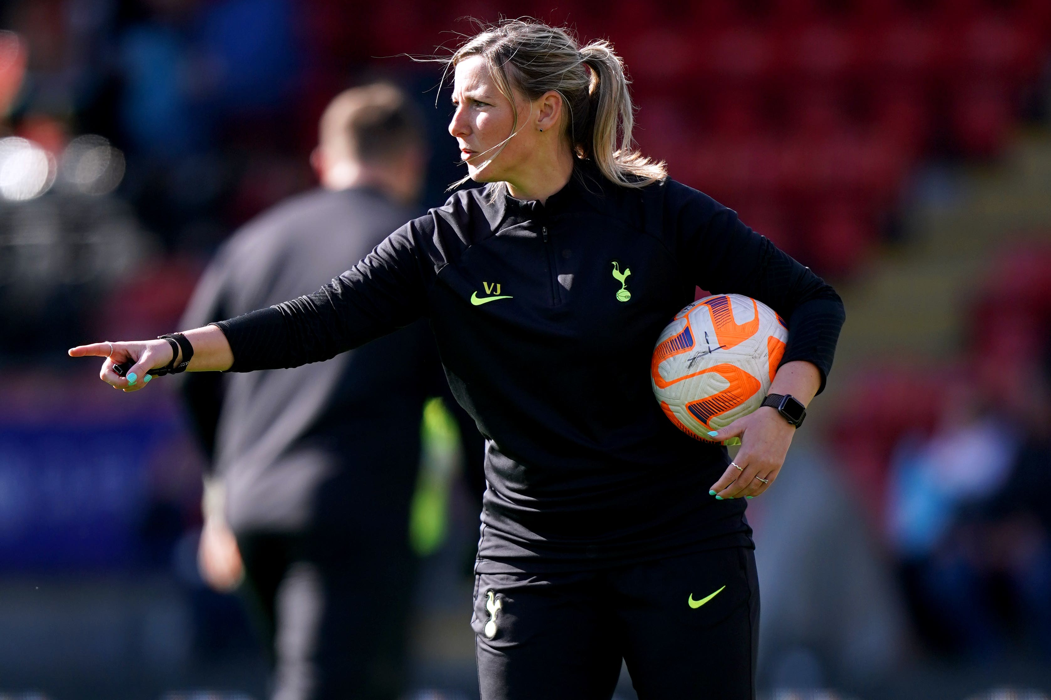 Tottenham Hotspur interim manager Vicky Jepson at Brisbane Road (John Walton/PA)