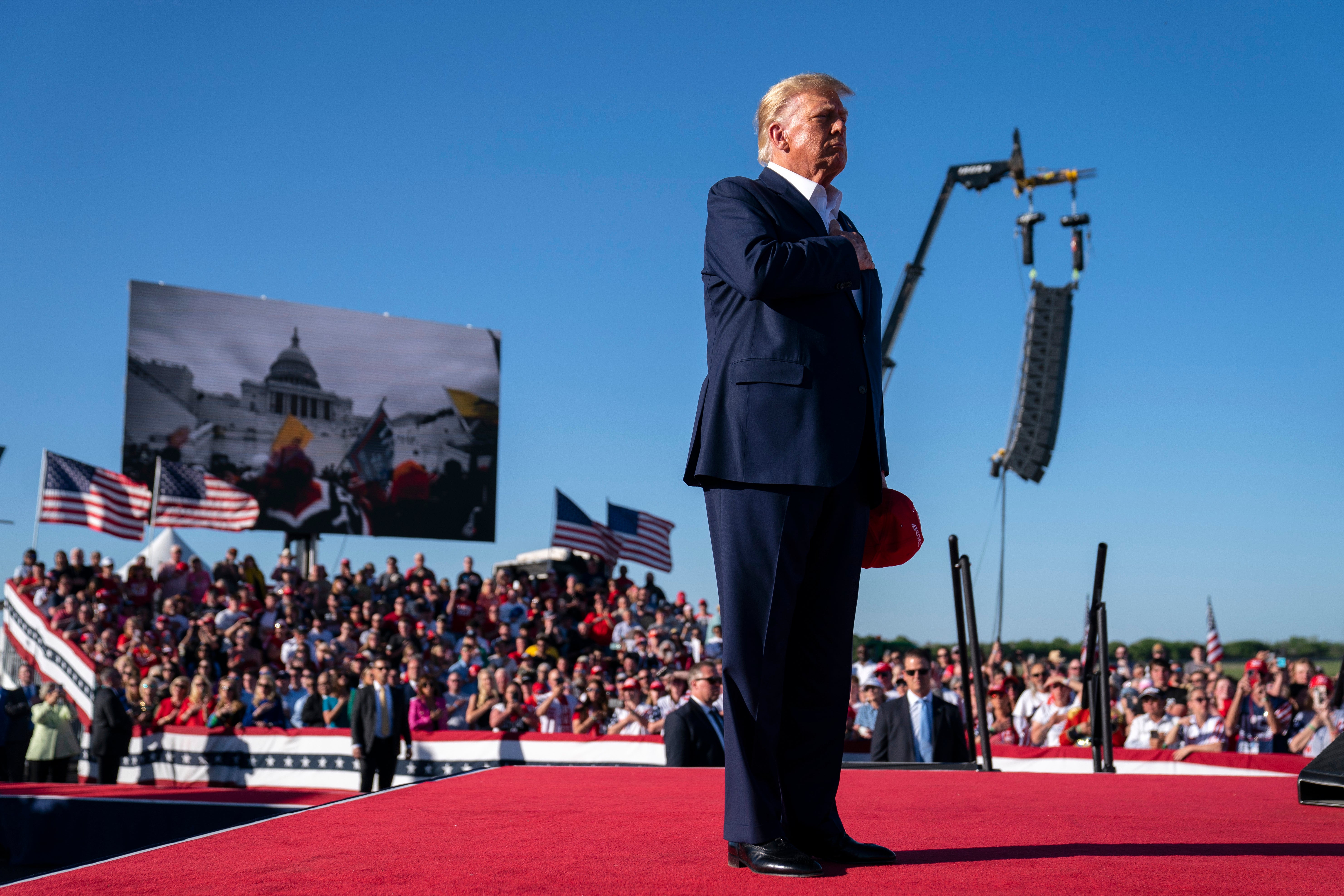 The crowds turned out for the former US President