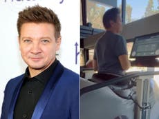 Jeremy Renner uses ‘anti-gravity’ treadmill to recover from snowplough accident